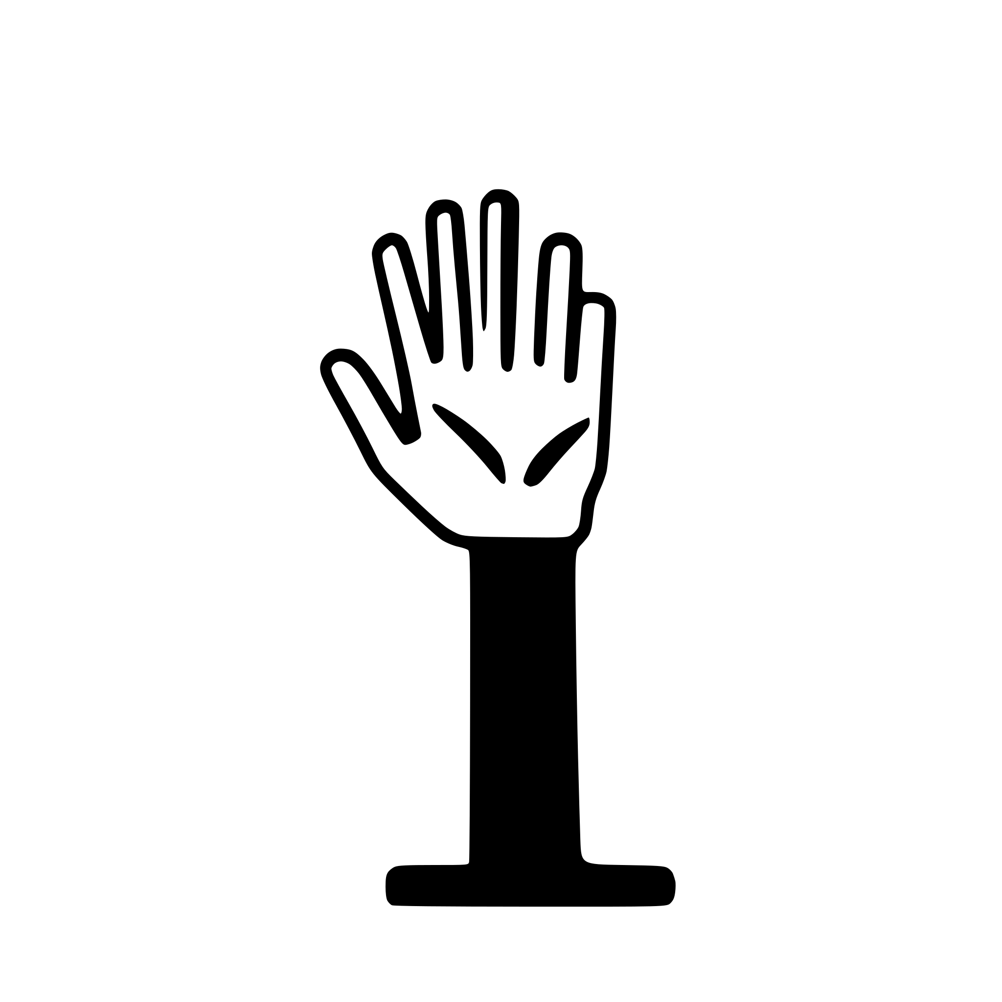 AI-generated SVG of a hands, two friends, highfive