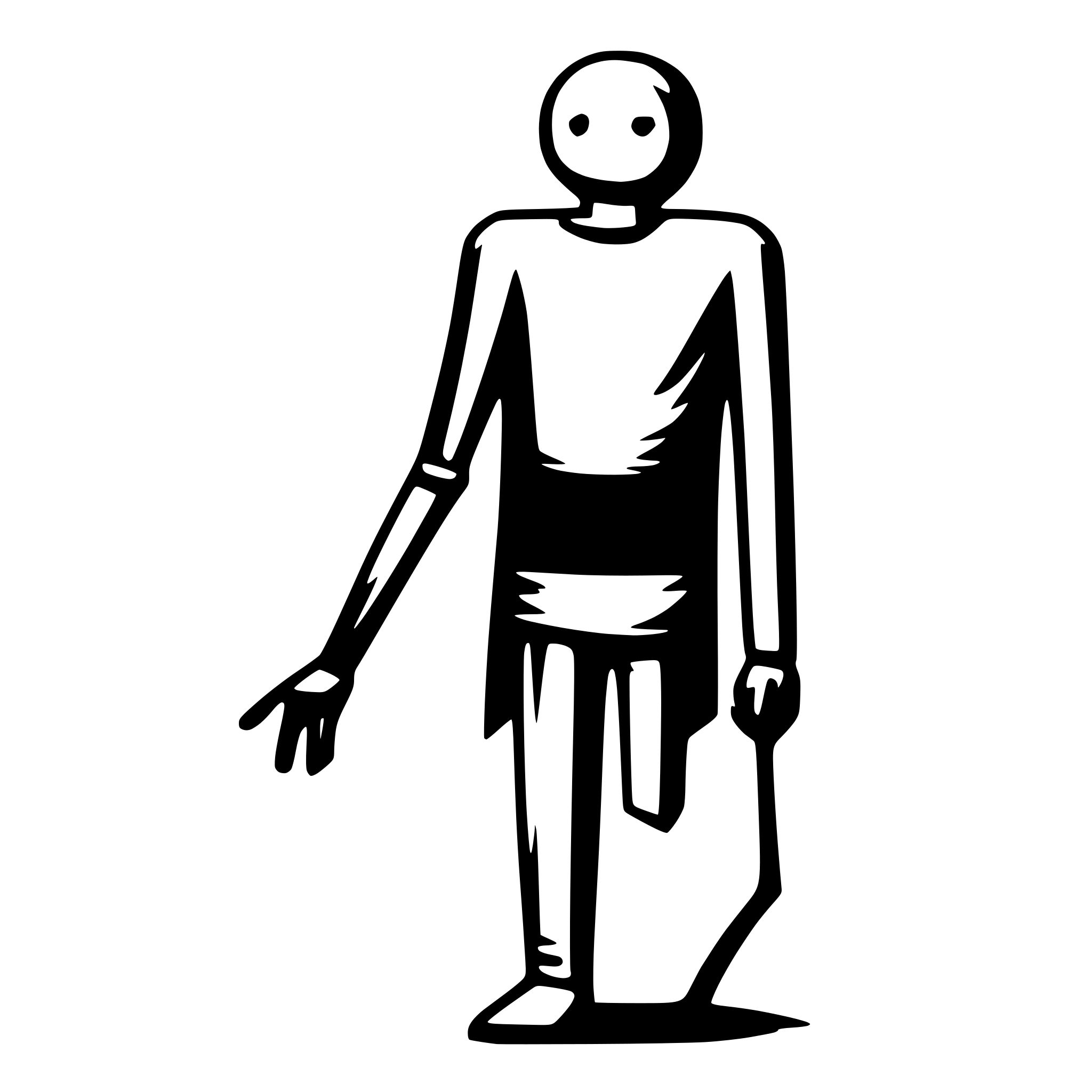 AI-generated SVG of 'one-line stickman'