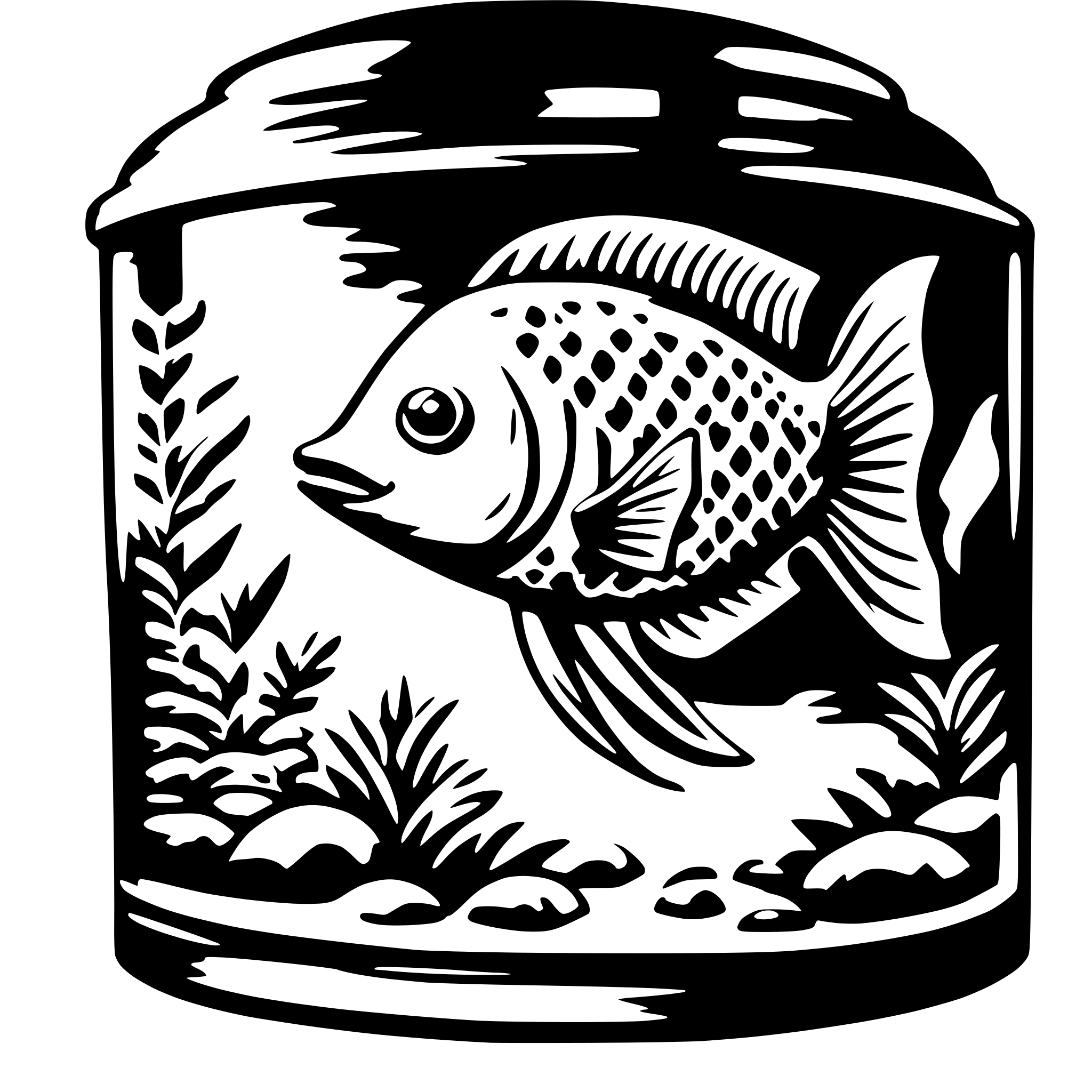 AI-generated SVG of a aquarium fish