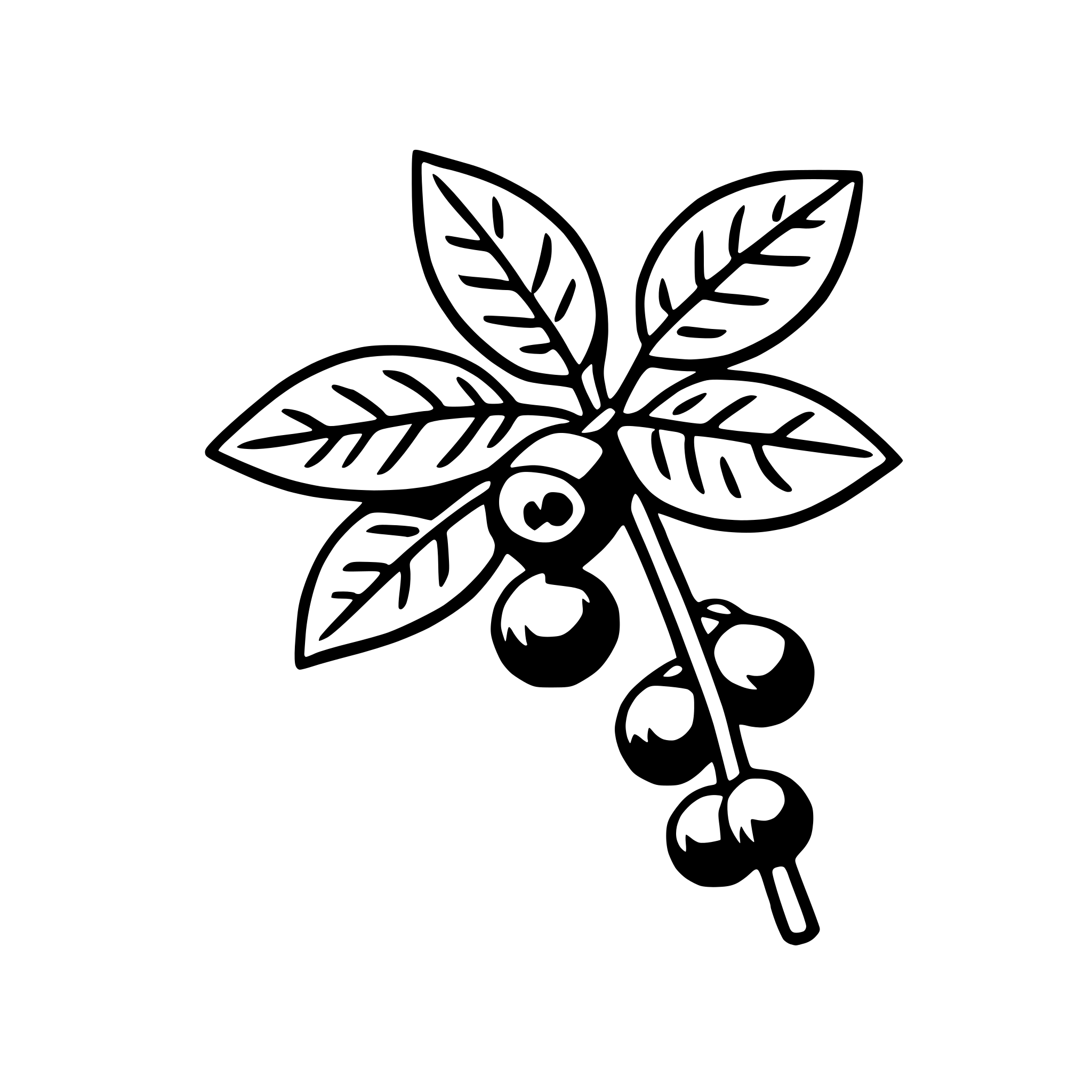 AI-generated SVG of a mistletoe