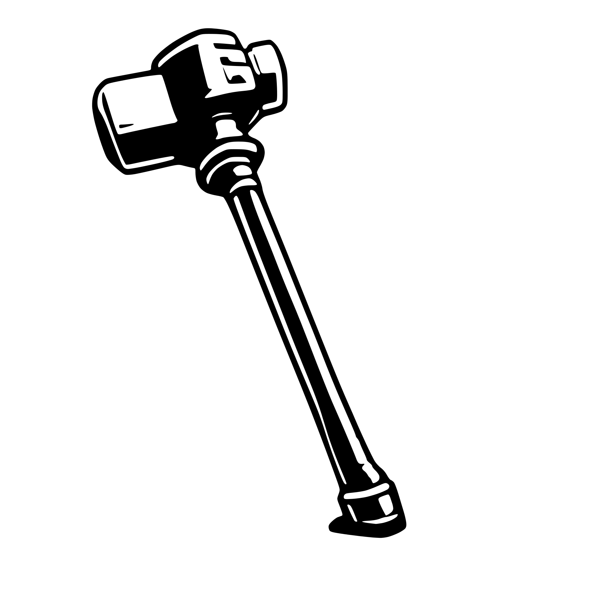 AI-generated SVG of 'dead blow hammer'