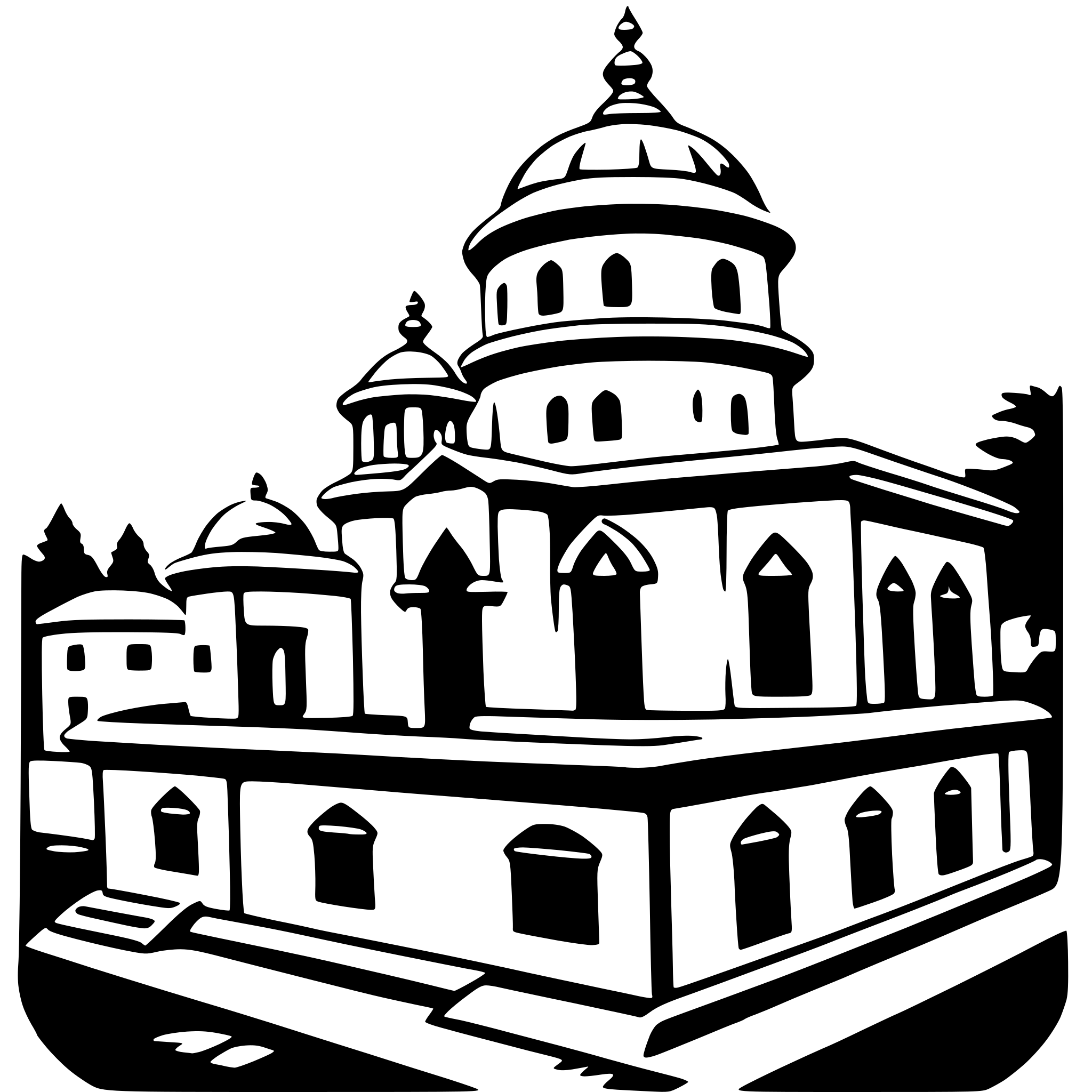 AI-generated SVG of a pashupatinath temple