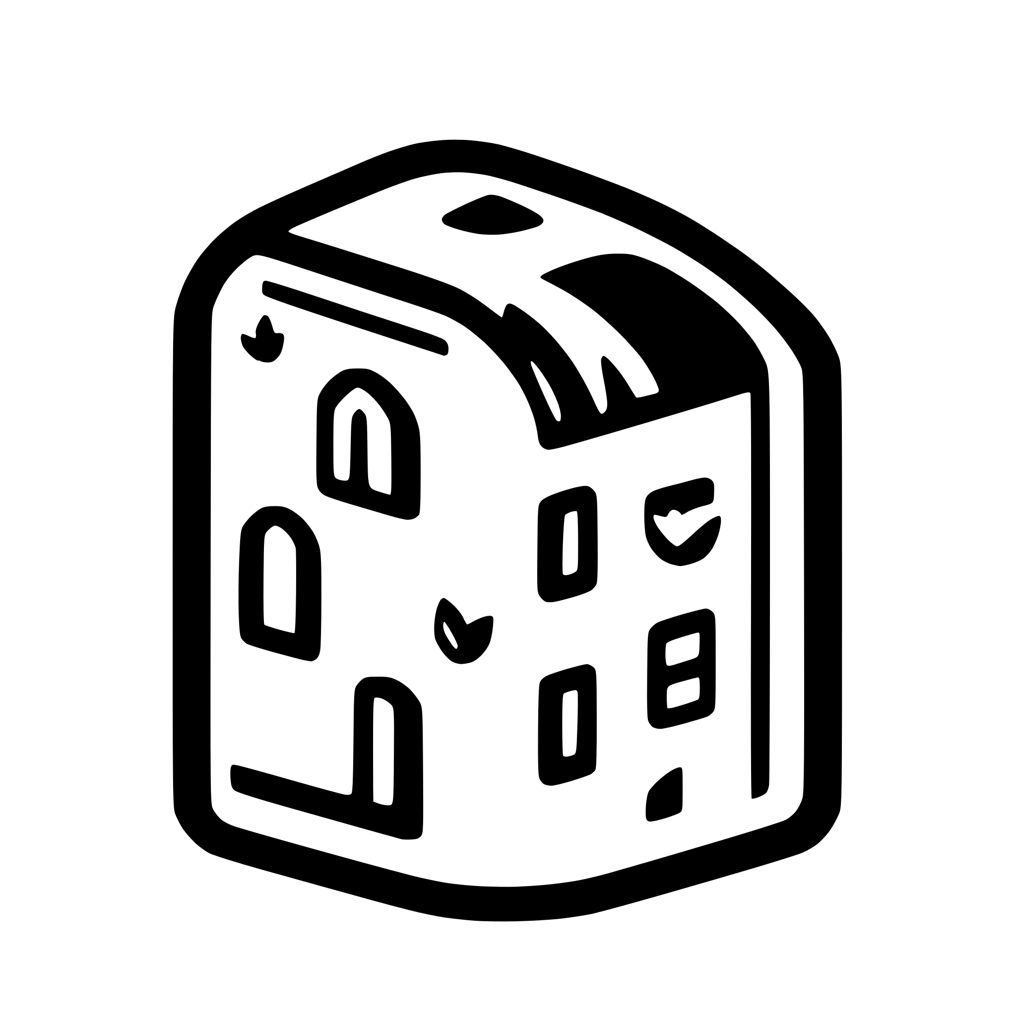 AI-generated SVG of a Mobile app icon. Modern and sleek. Include several apartment buildings. Concept of "sharing", "community".