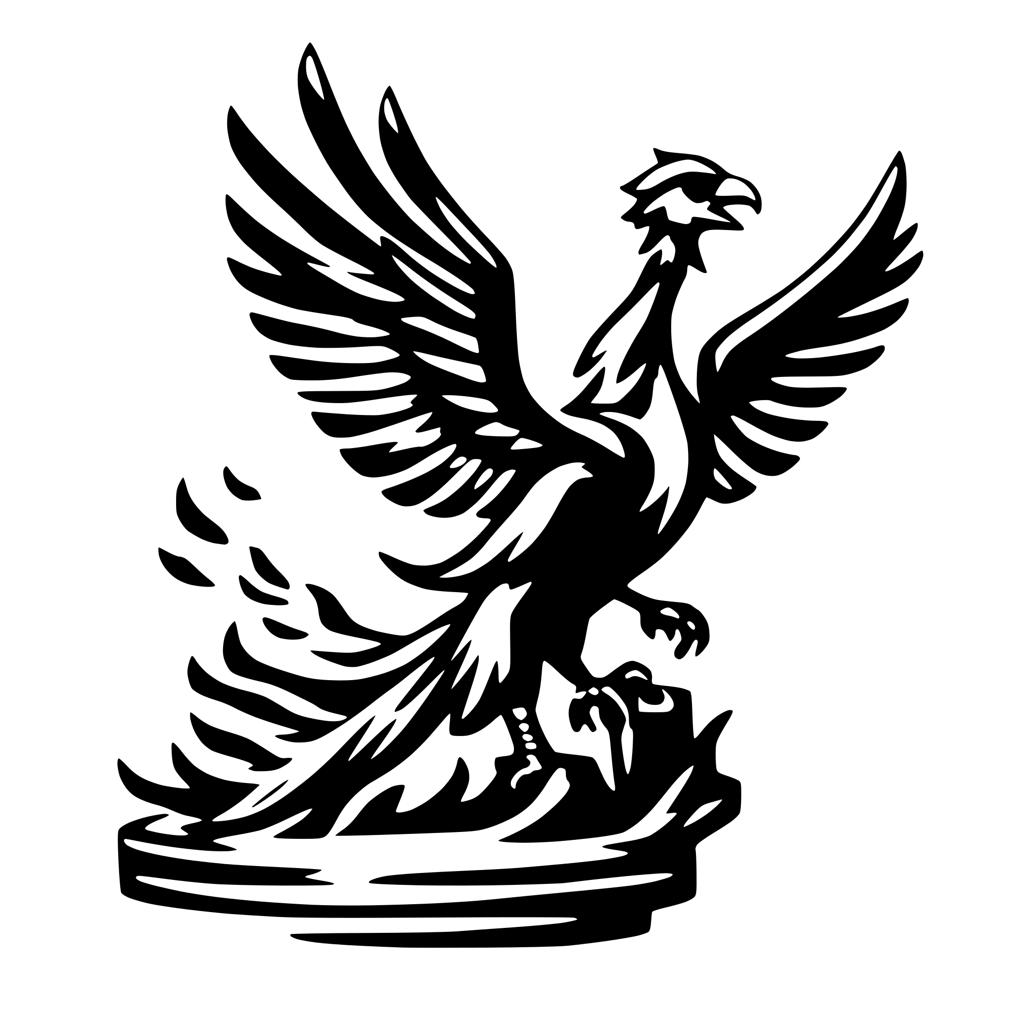 AI-generated SVG of 'phoenix judge'