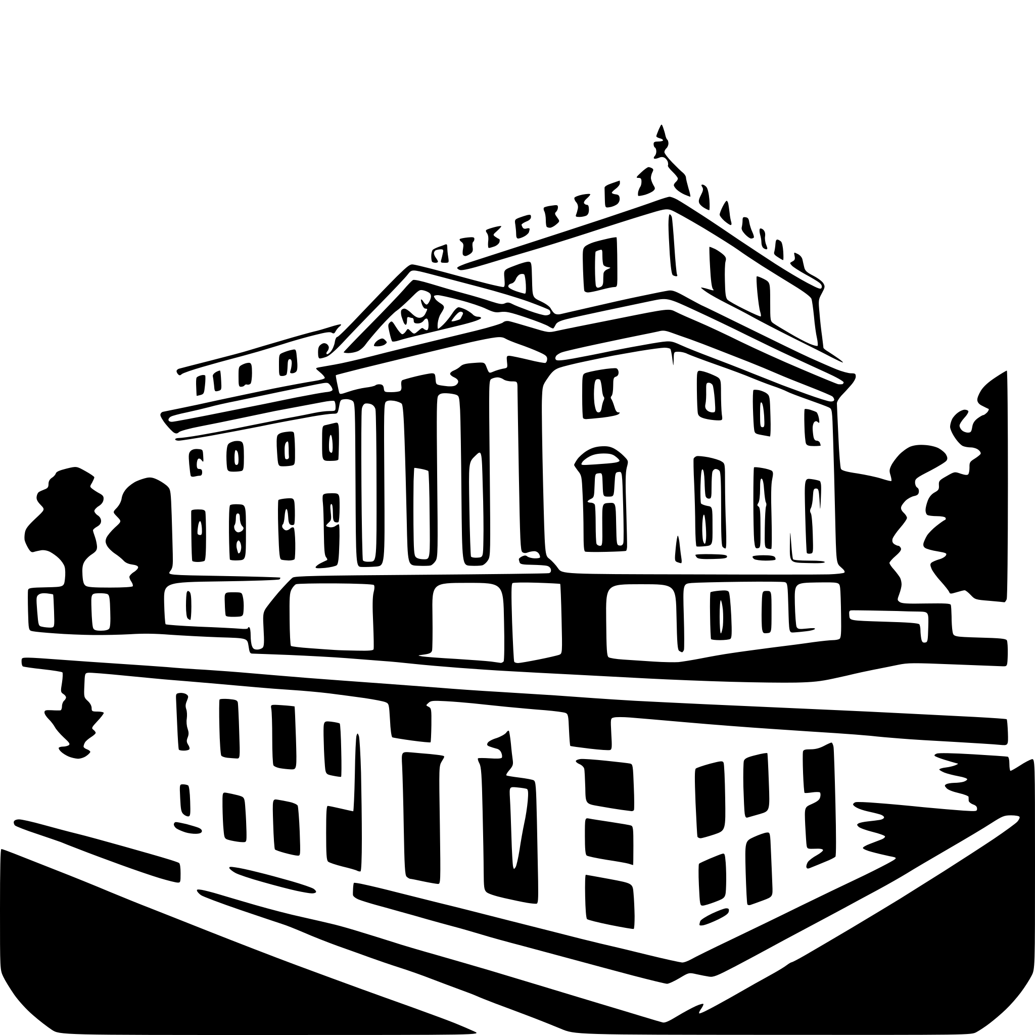 AI-generated SVG of a palace of versailles