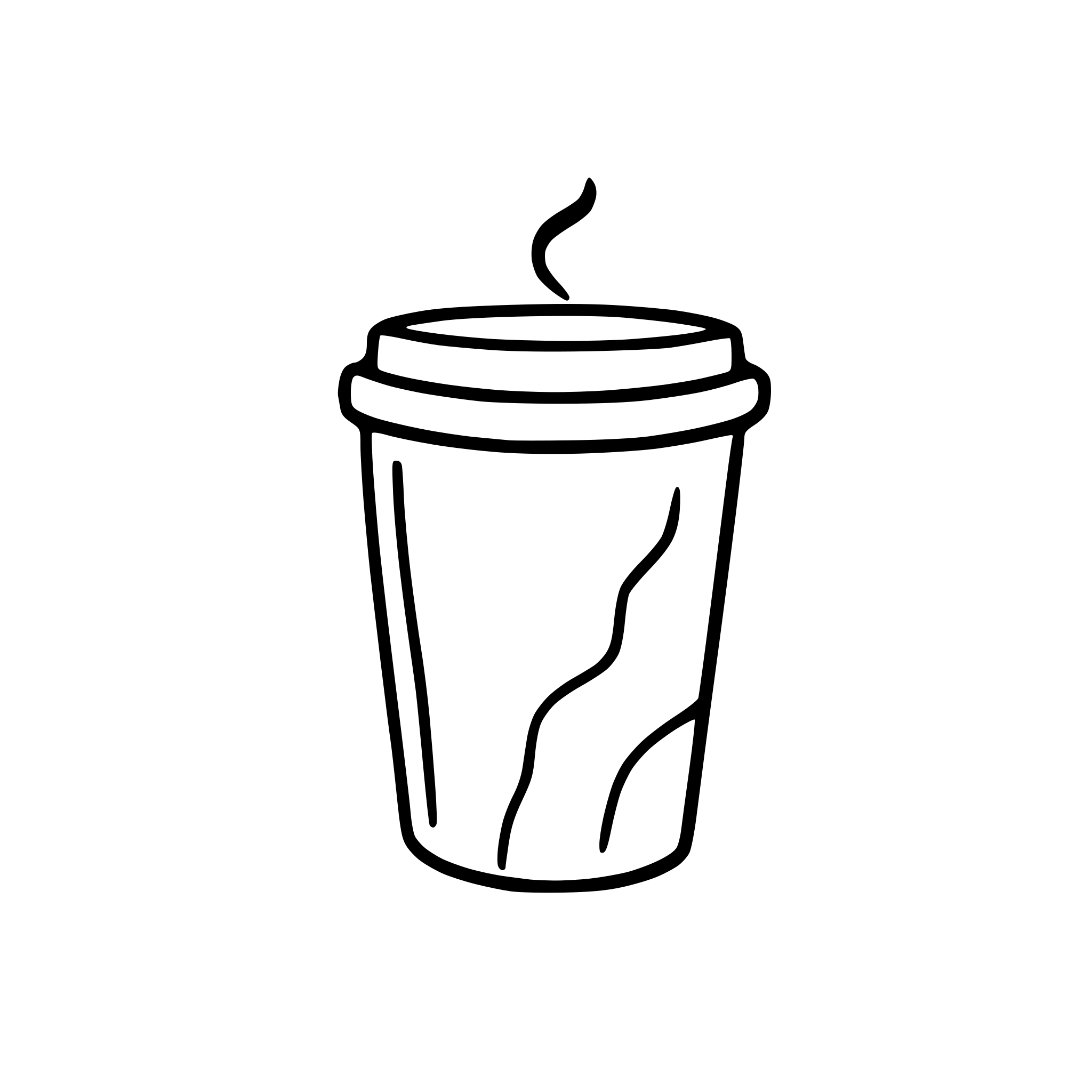 AI-generated SVG of 'plain perfect polypaper coffee cup'