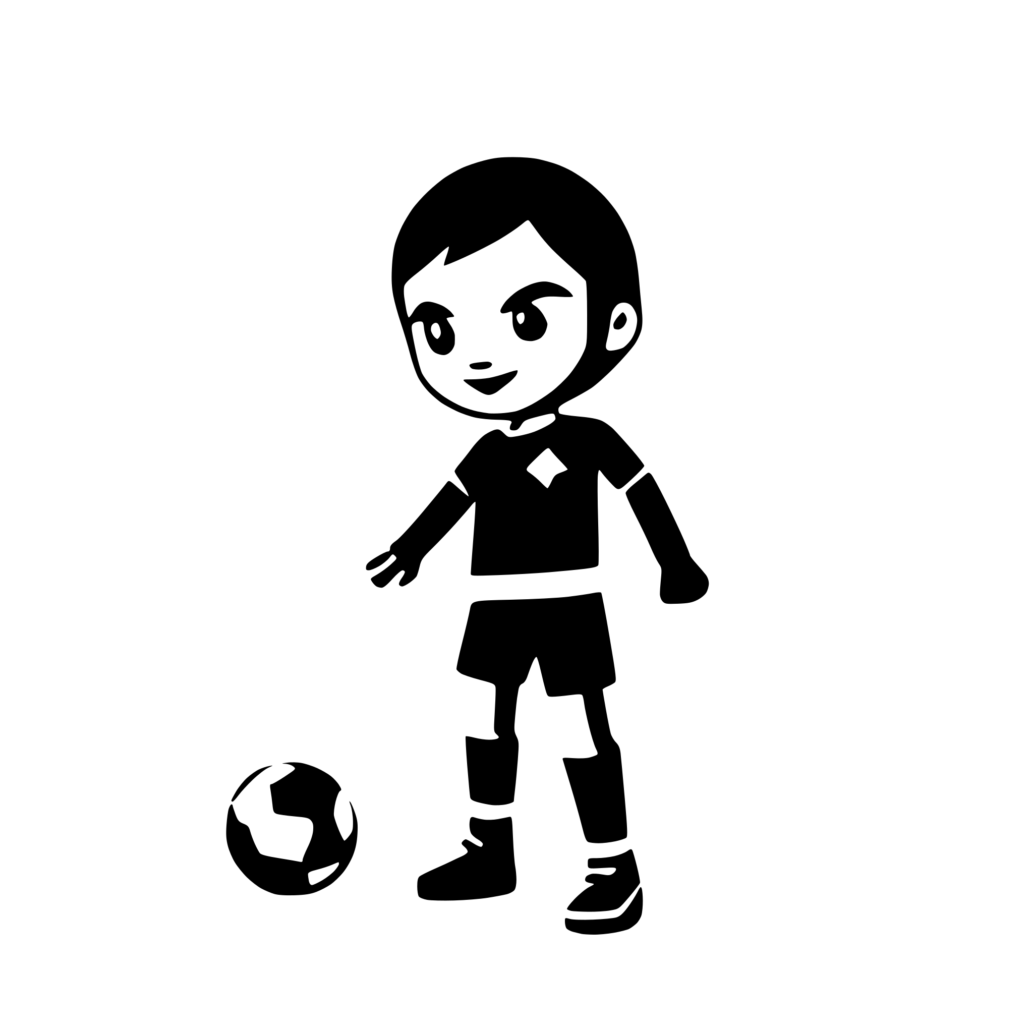 AI-generated SVG of a soccer player