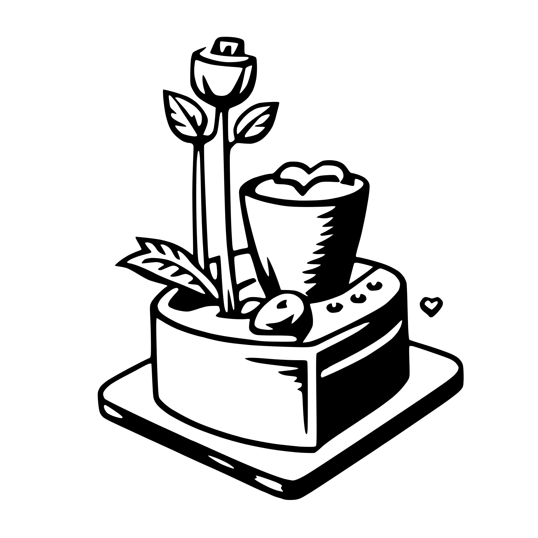 AI-generated SVG of a valentine's card