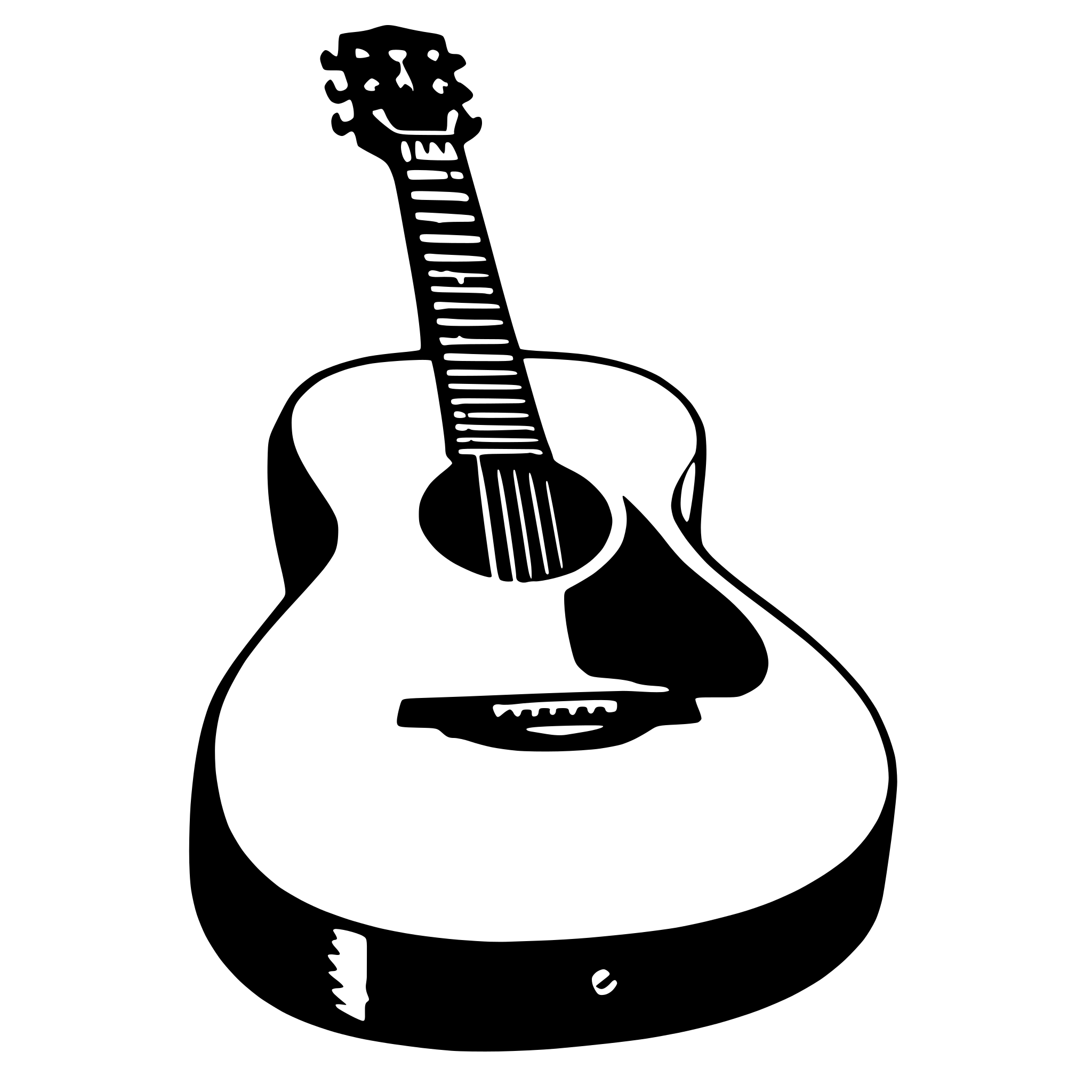 AI-generated SVG of 'acoustic guitar'