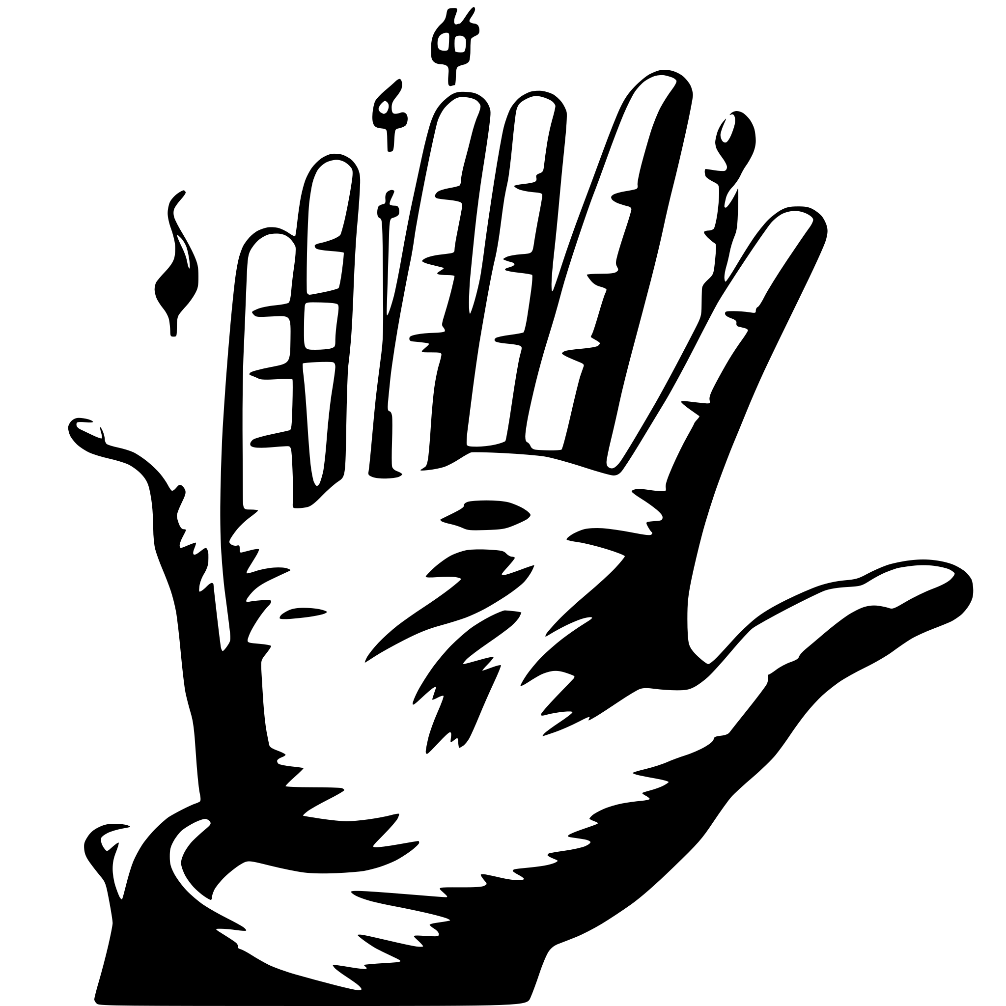 AI-generated SVG of a music hands