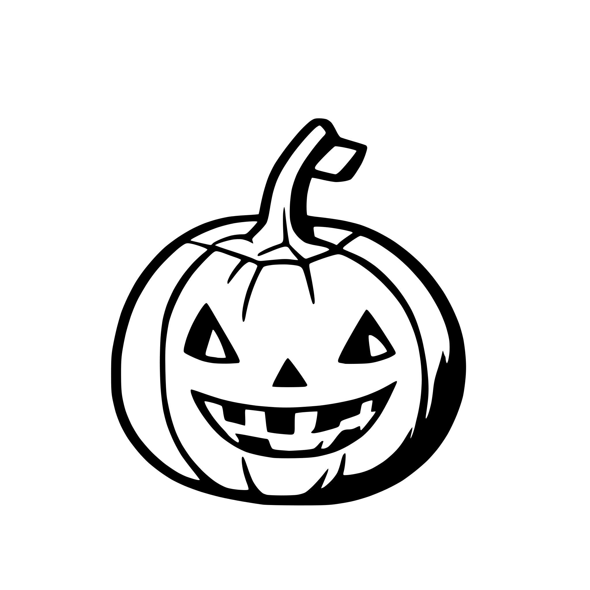 AI-generated SVG of 'a halloween pumpkin'