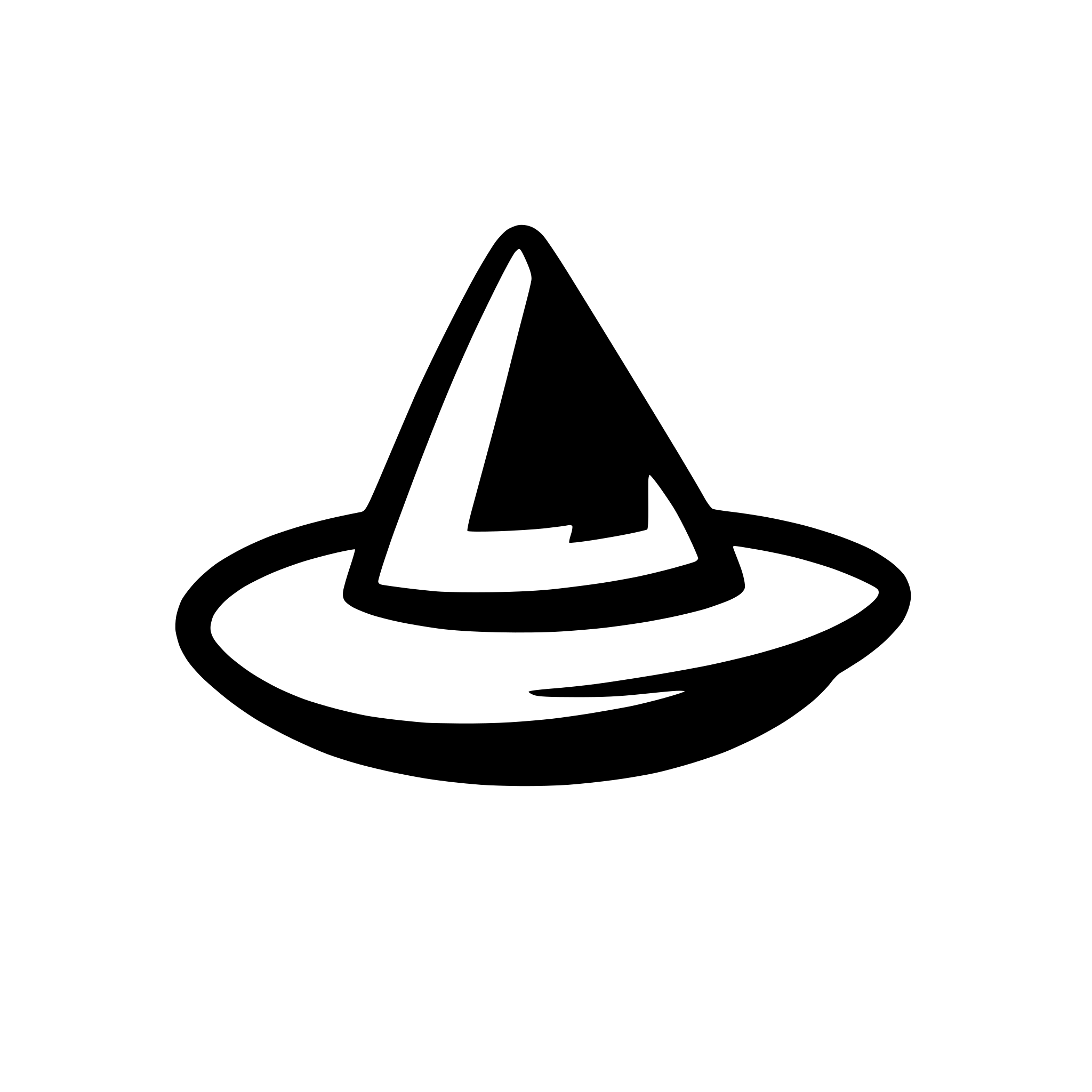 AI-generated SVG of a Techy witch hat icon