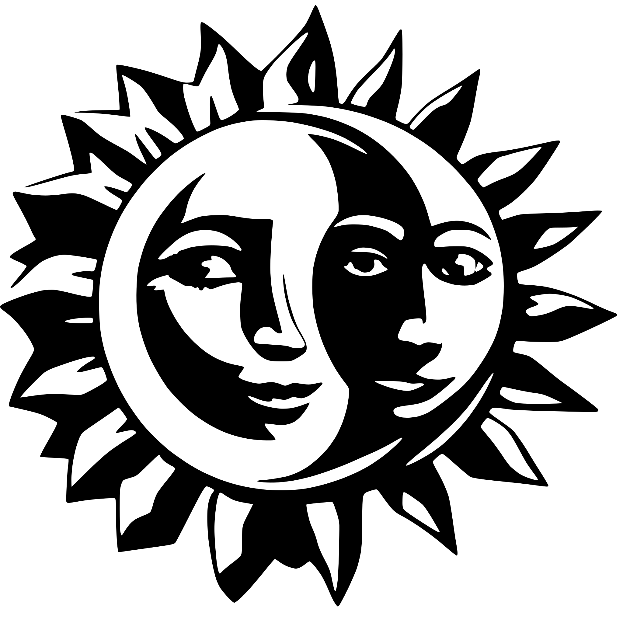 AI-generated SVG of a sun and moon together