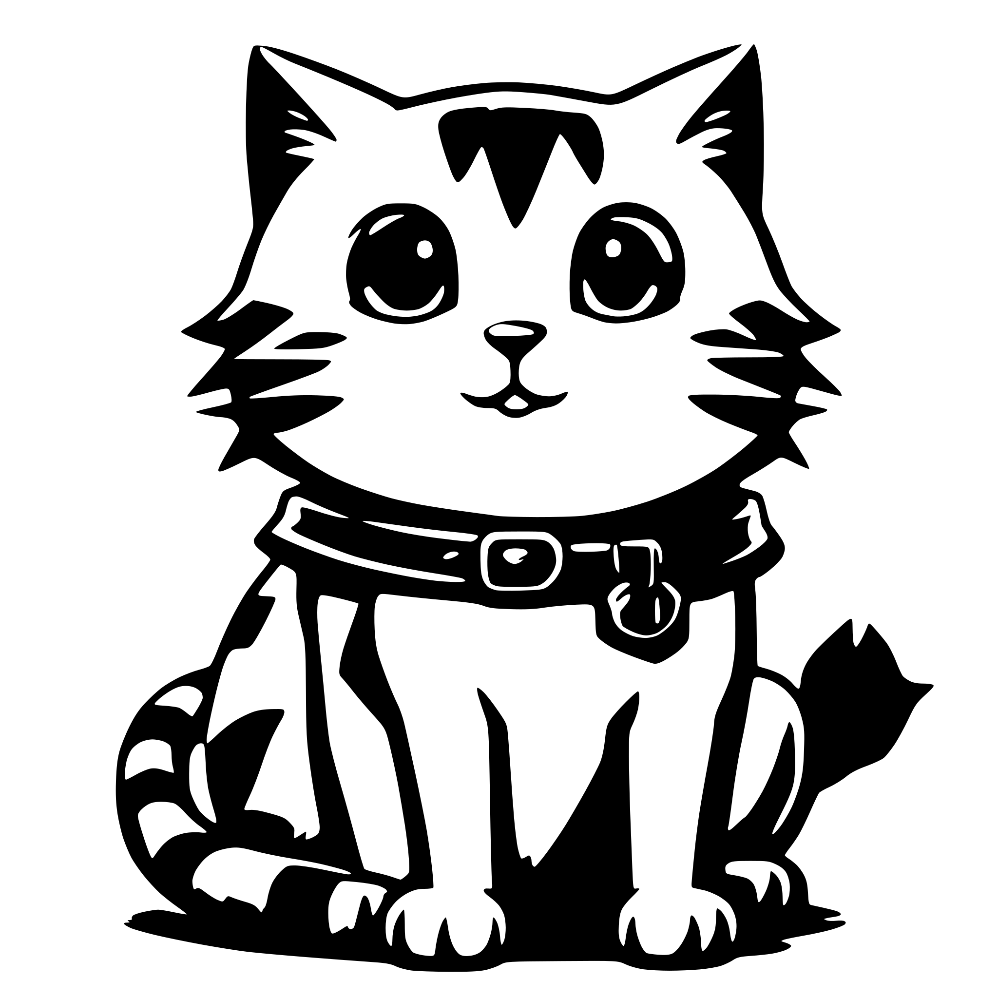 AI-generated SVG of 'chomsuke  the  cat from konosuba'