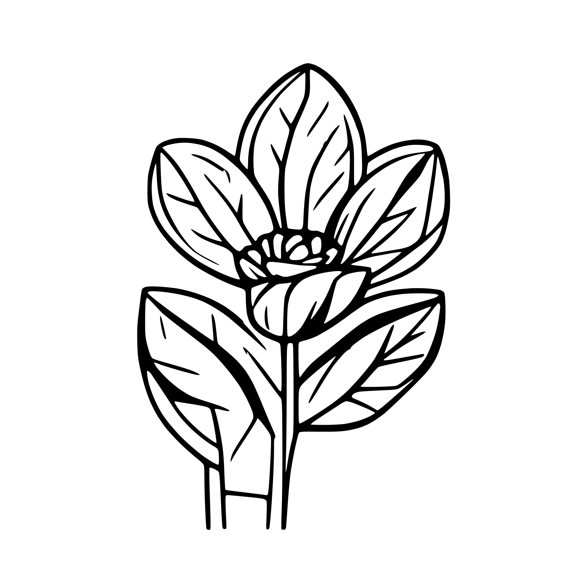 AI-generated SVG of a Vegetarian animal friendly vegan flower kind