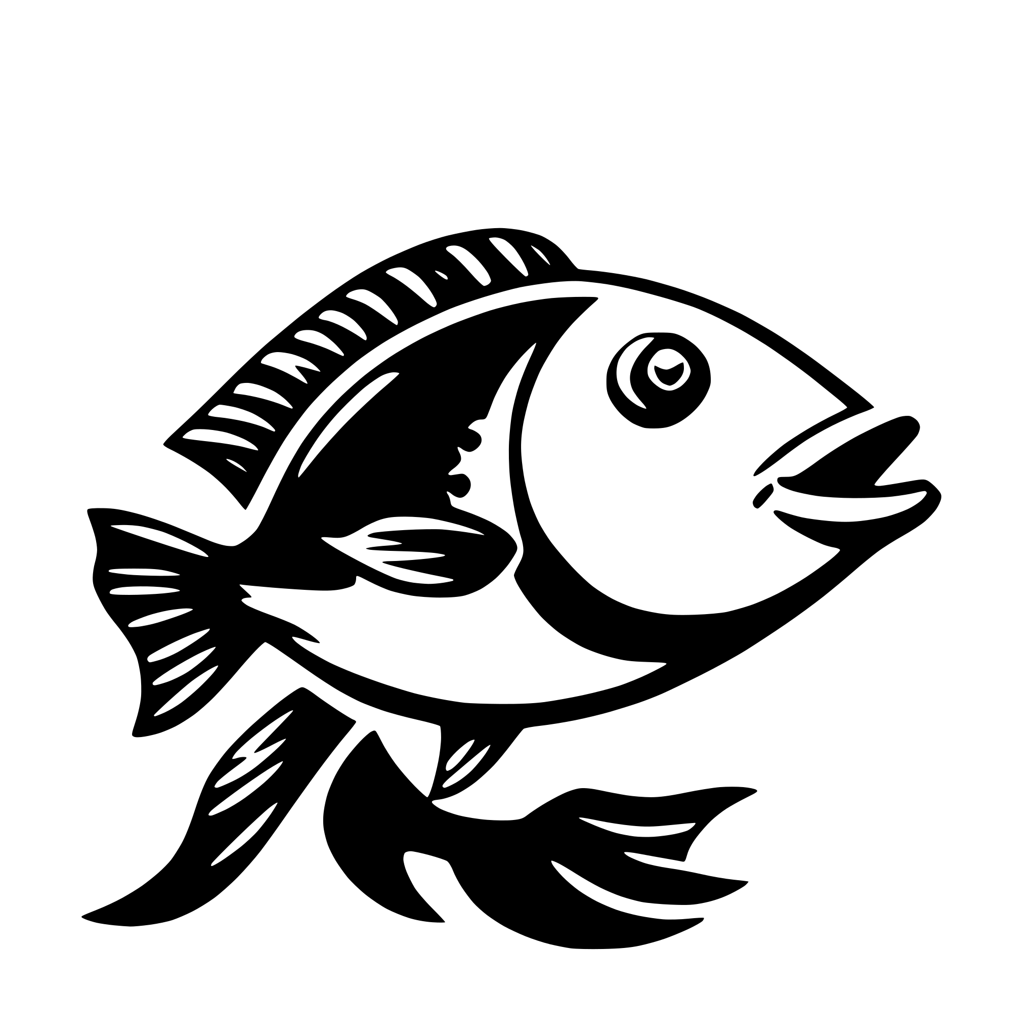 AI-generated SVG of a fish