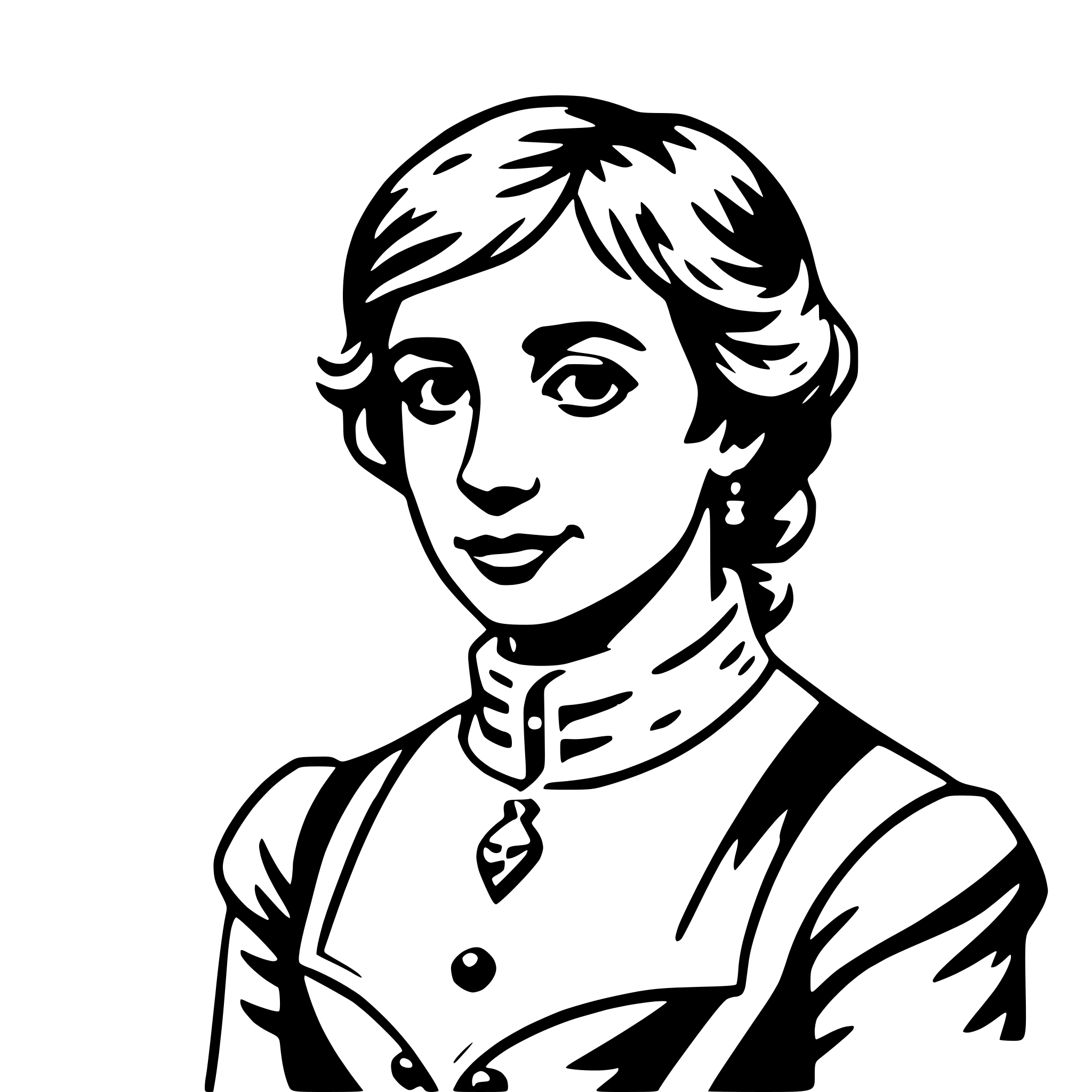 AI-generated SVG of 'jane austen'