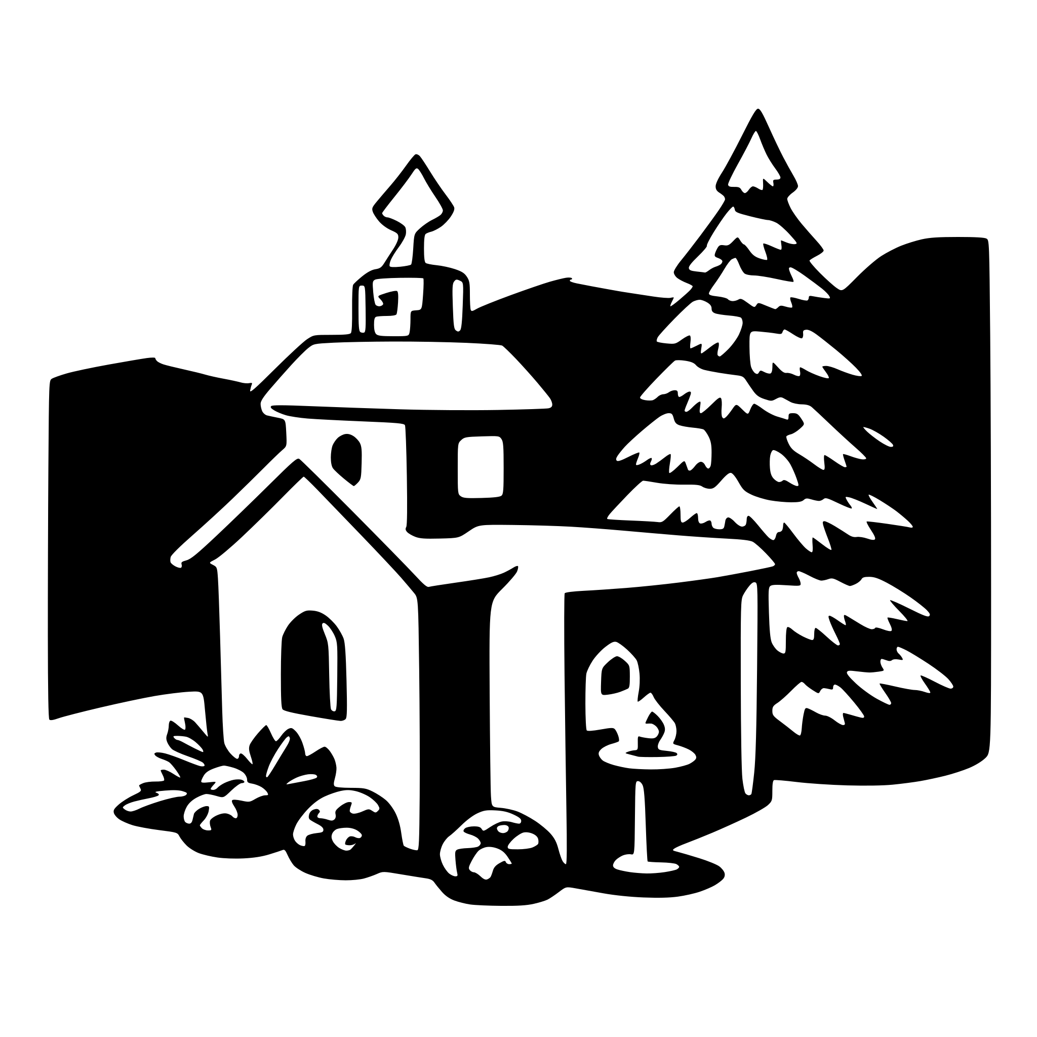 AI-generated SVG of a christmas