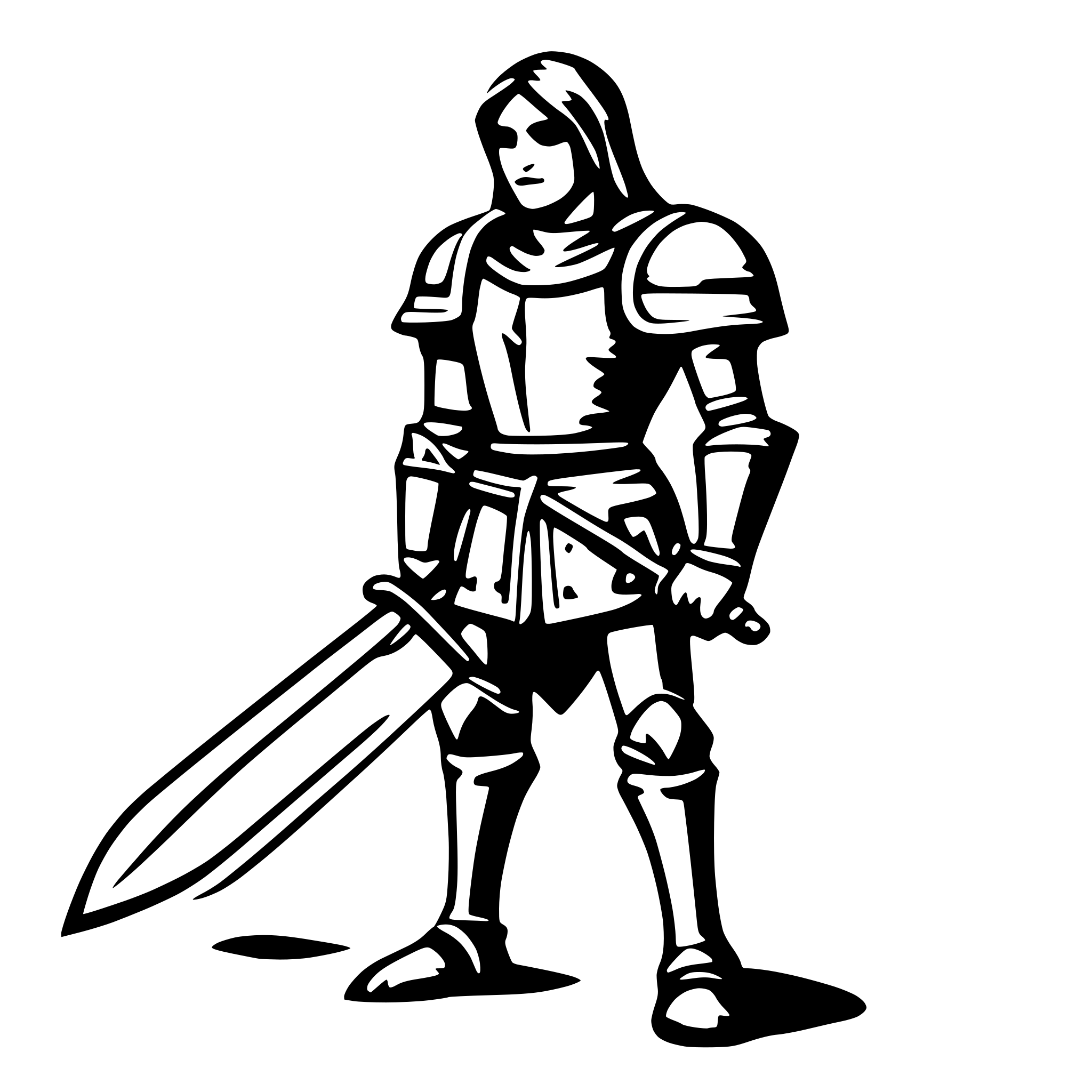 AI-generated SVG of 'paladin'