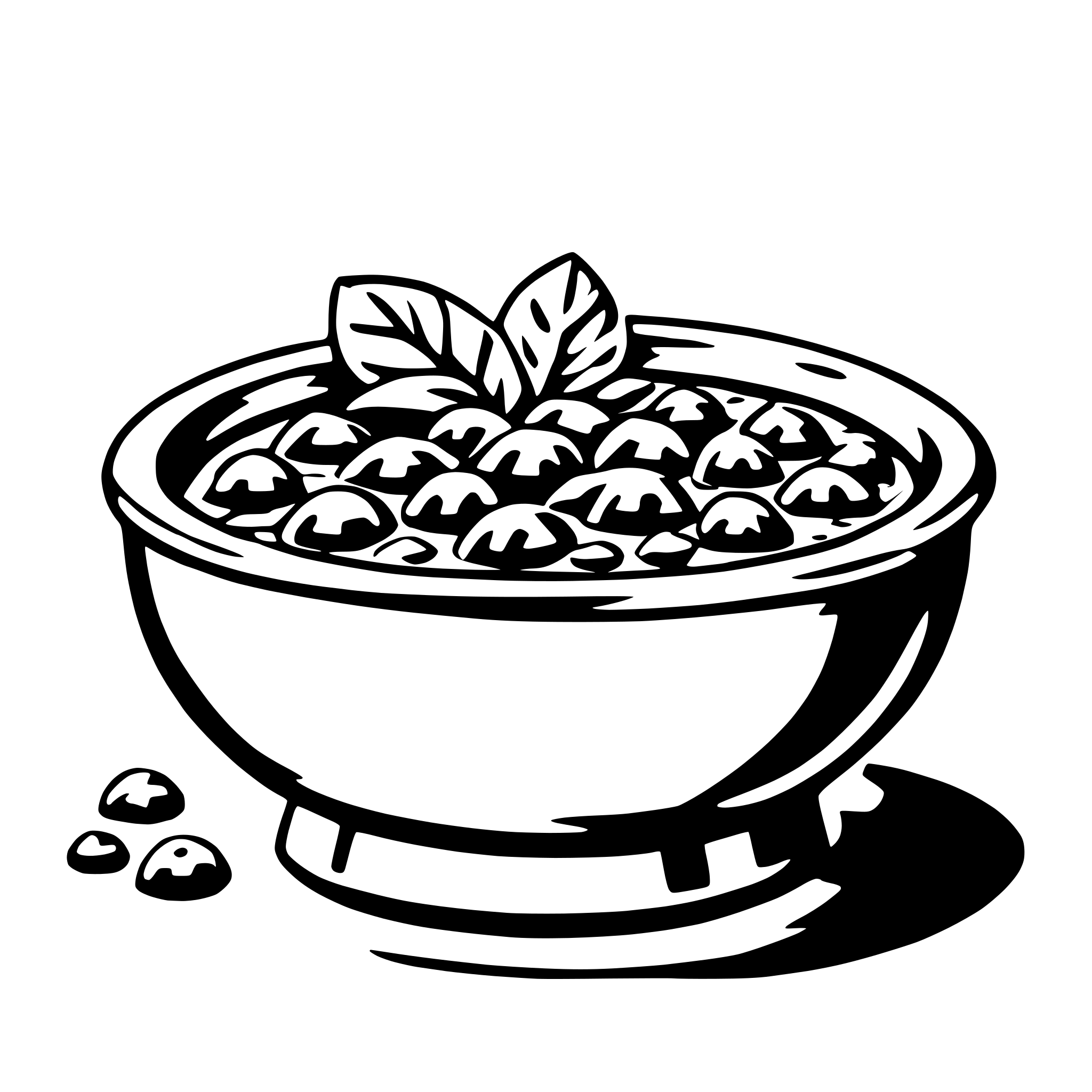 AI-generated SVG of 'chowder'