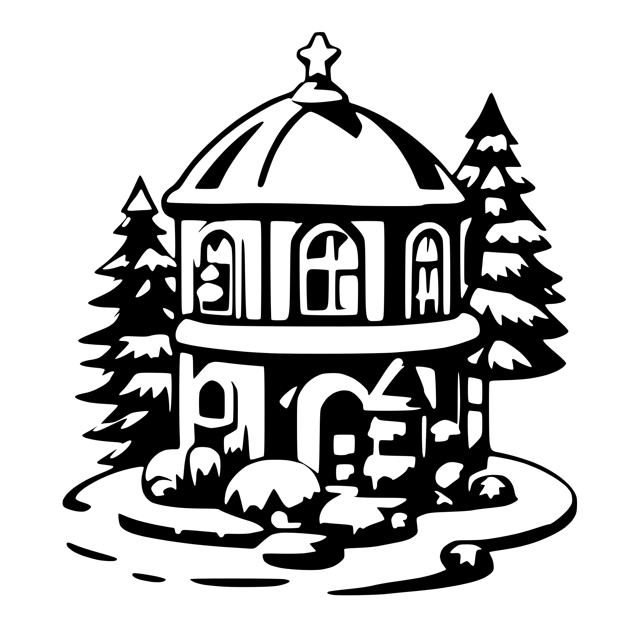 AI-generated SVG of a christmas wonderlang