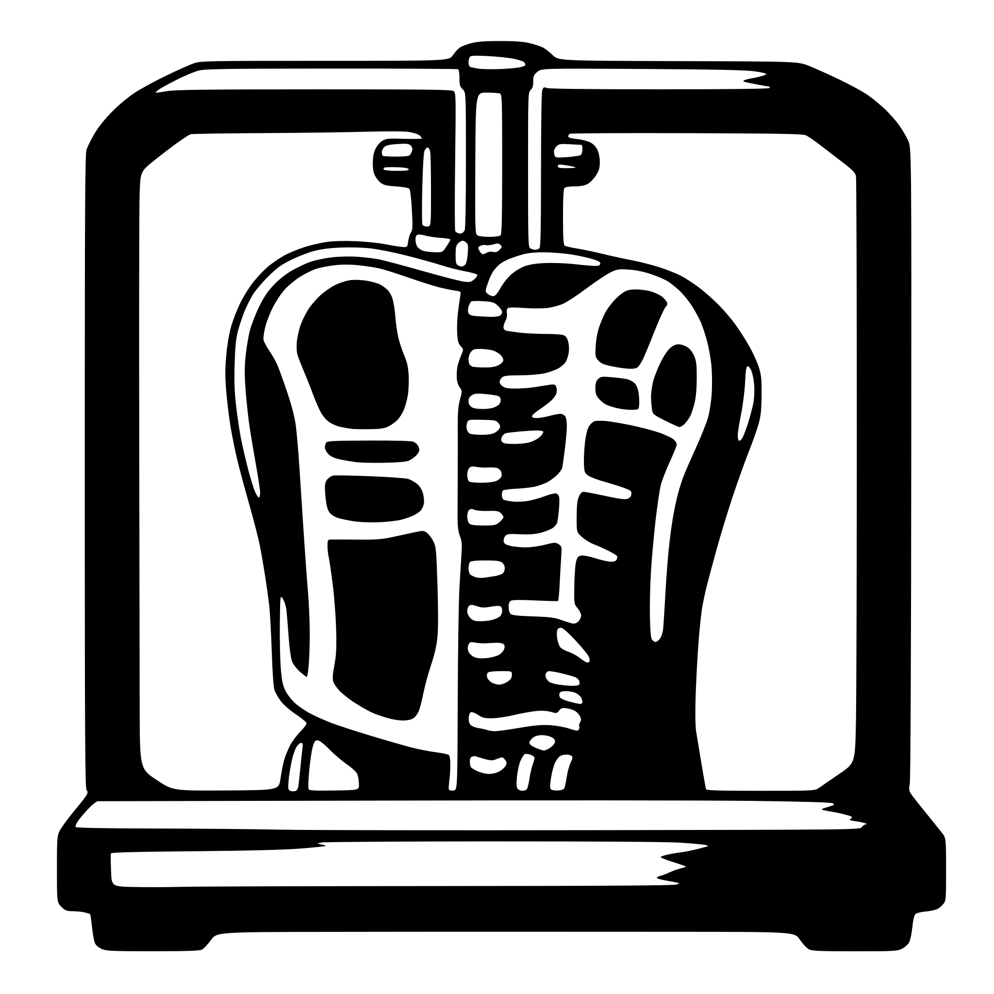AI-generated SVG of a chest x ray