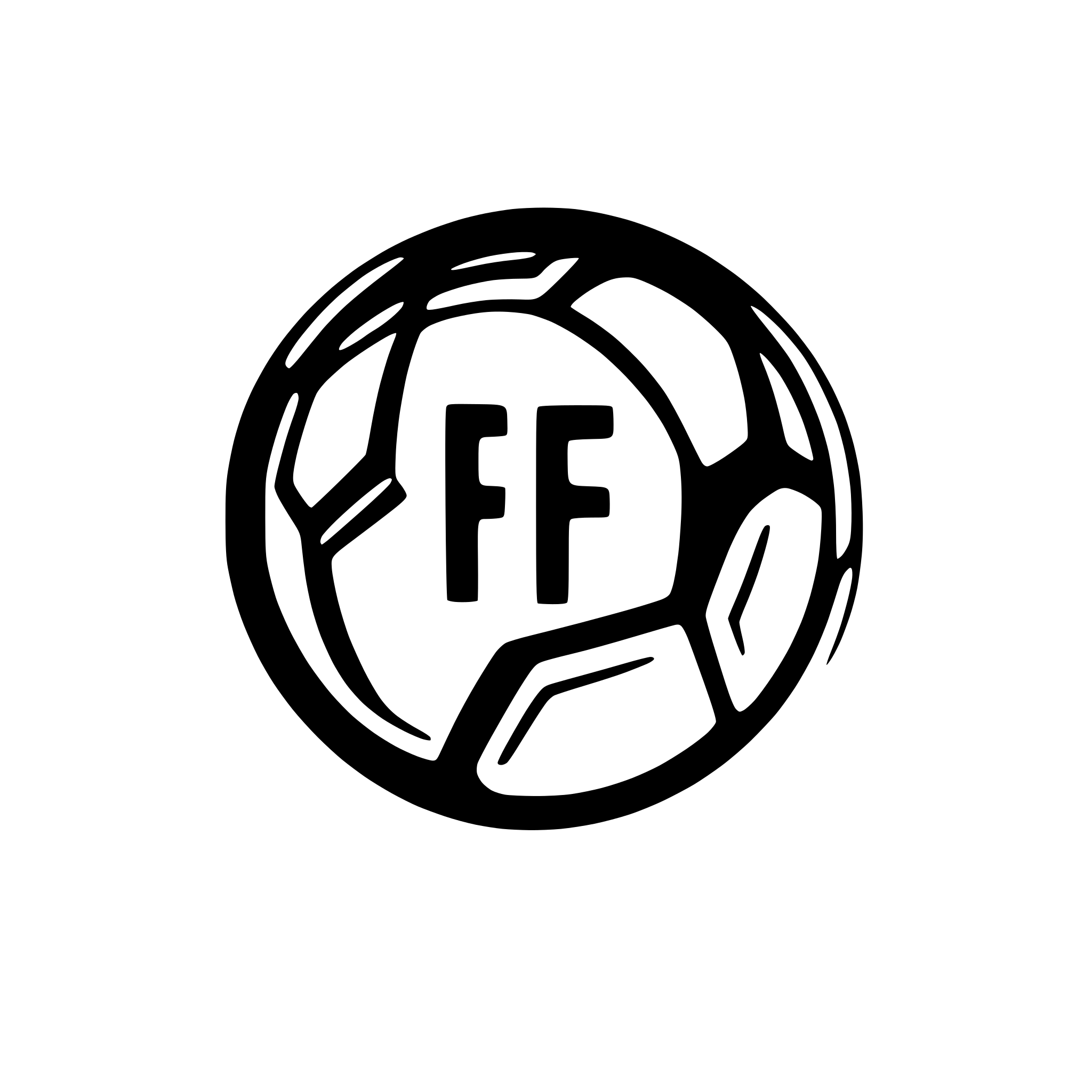 AI-generated SVG of 'Me dê uma logo para um podcast de futebol. Eu quero um circuito com um ponto de enterrogacao e uma bola. E também em letras curvas dentro da logo escrita QUESTIONADORES DA BILA'