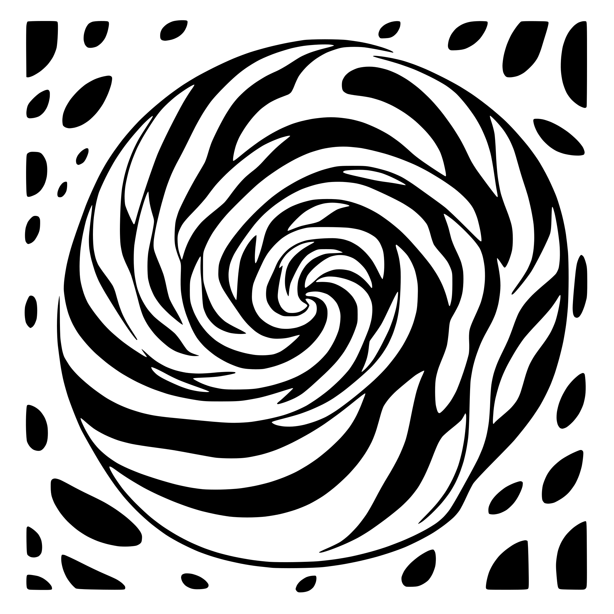 AI-generated SVG of a vortex swirl