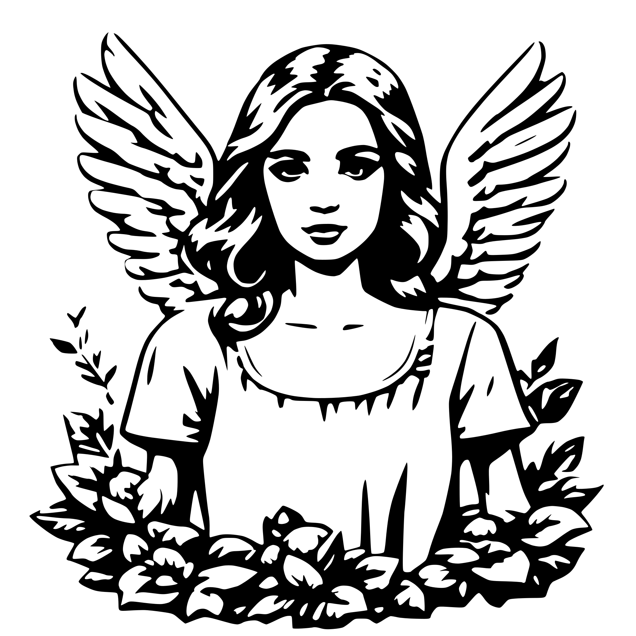 AI-generated SVG of 'Angel'
