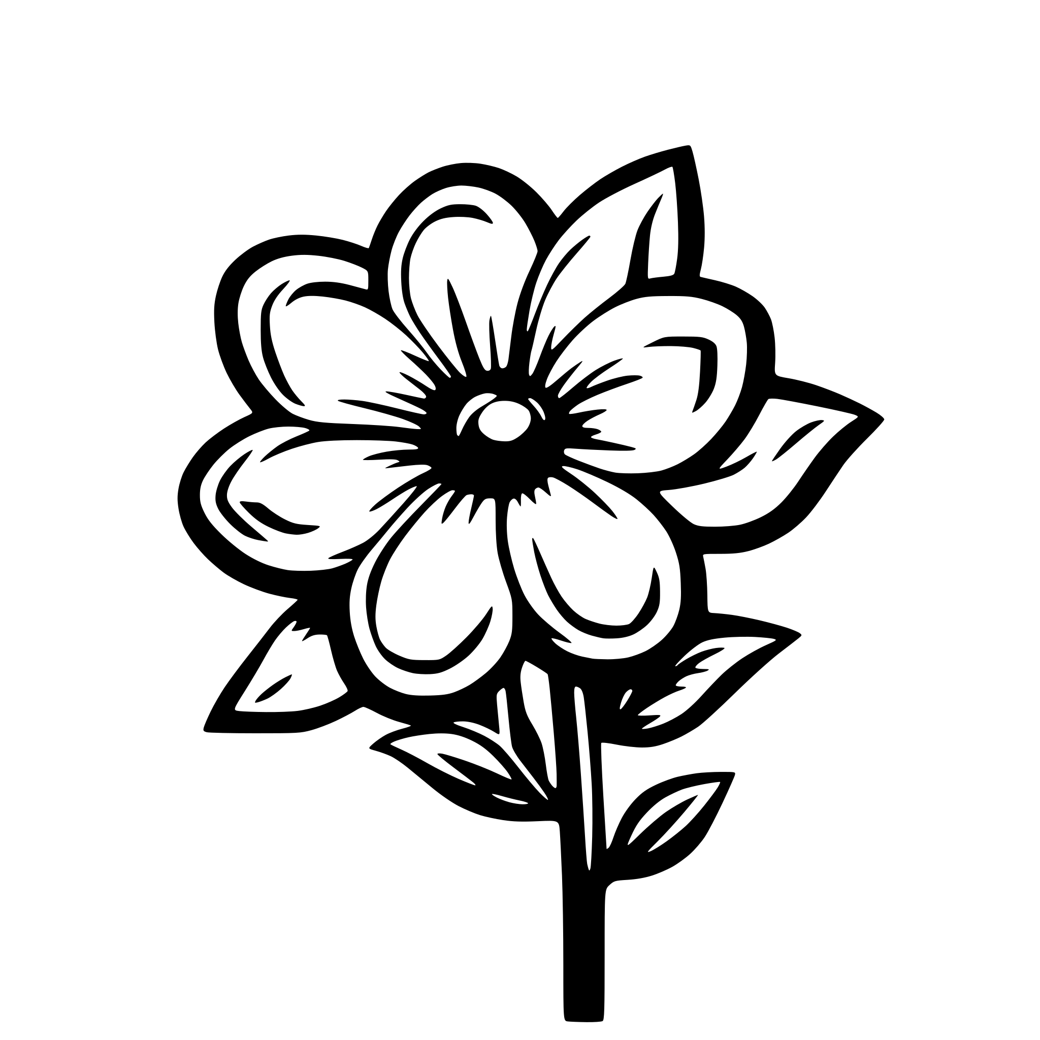 AI-generated SVG of 'svg animated flower'