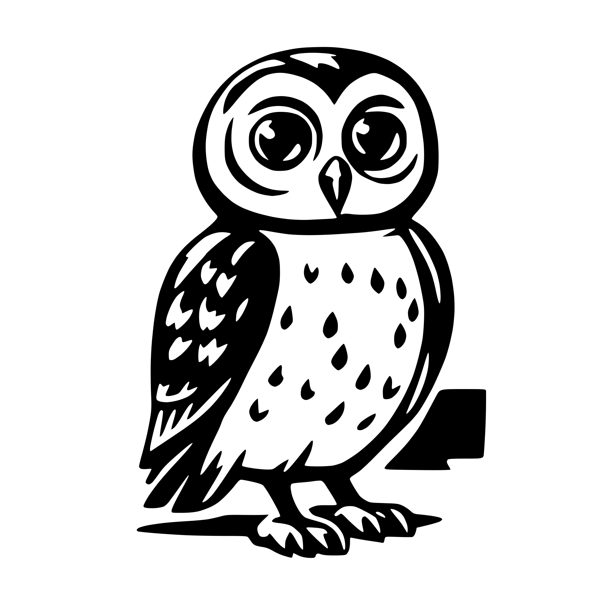 AI-generated SVG of a owl