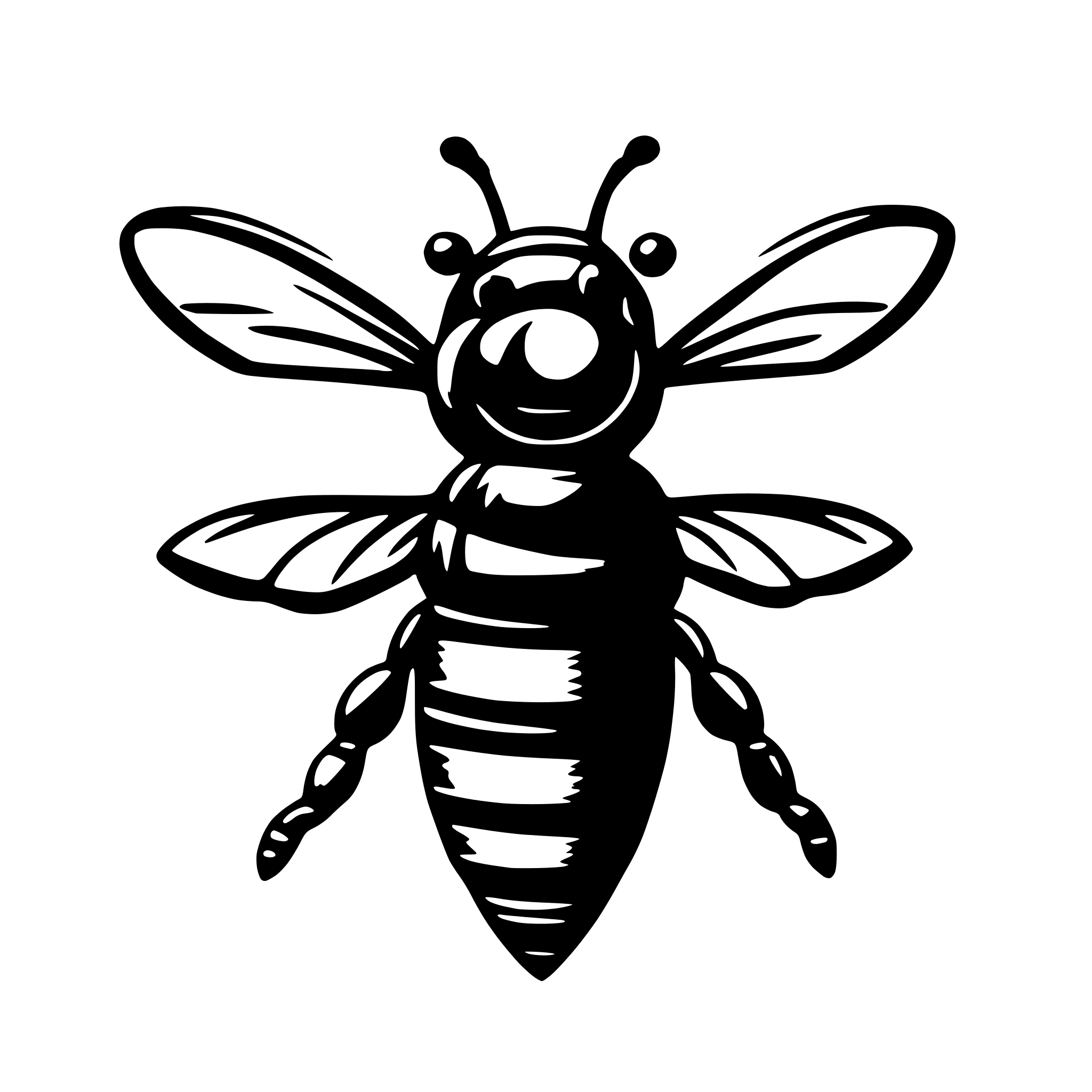 AI-generated SVG of 'bee logo for an ai automation agency, should be modern , smooth. appealing'