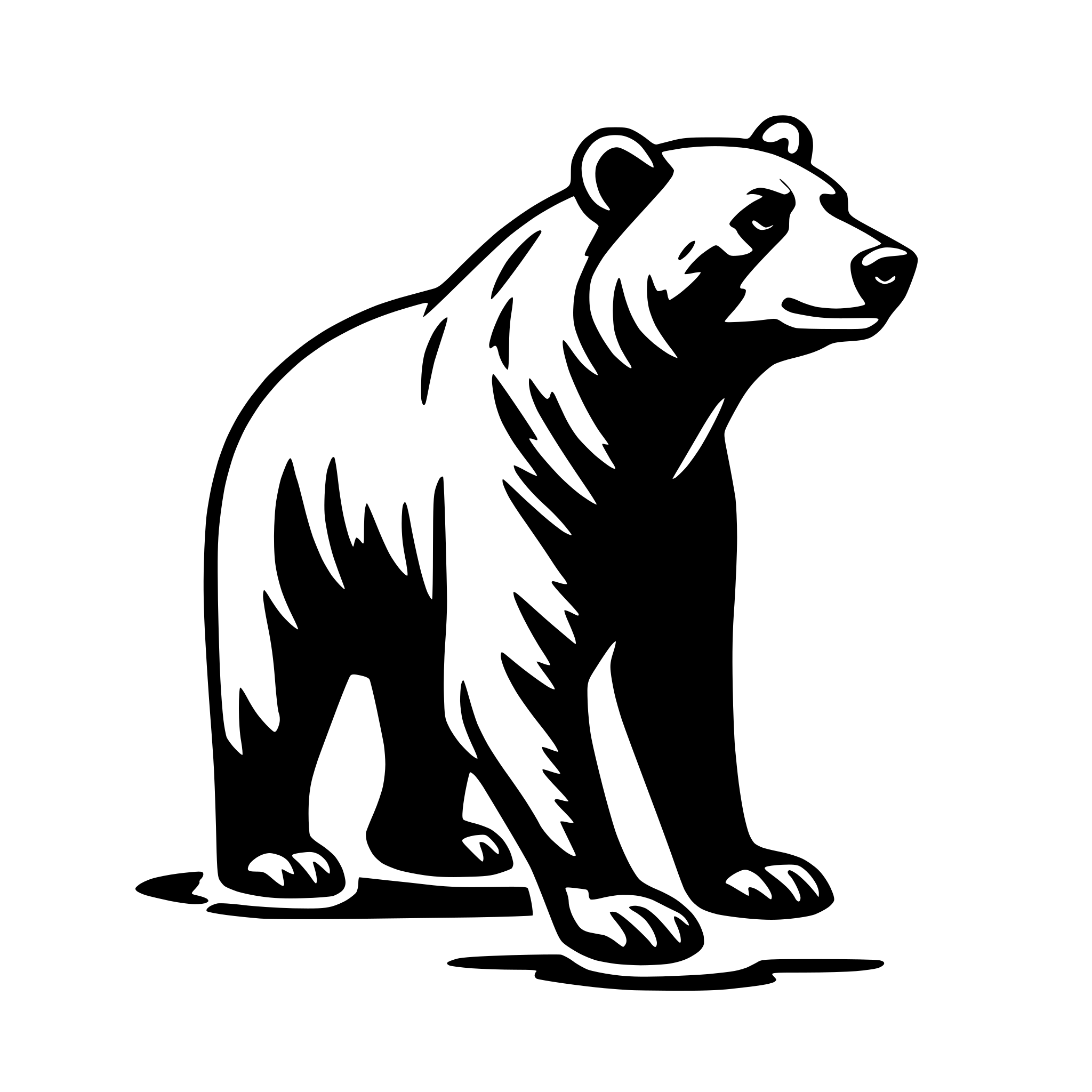 AI-generated SVG of 'bear'