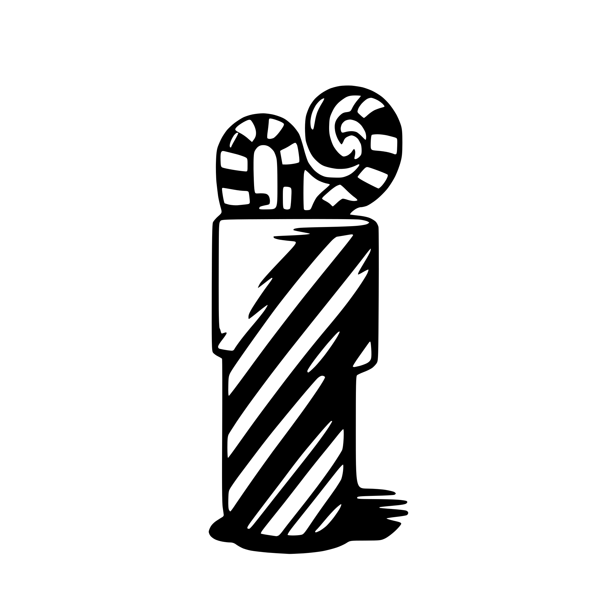 AI-generated SVG of a candy cane