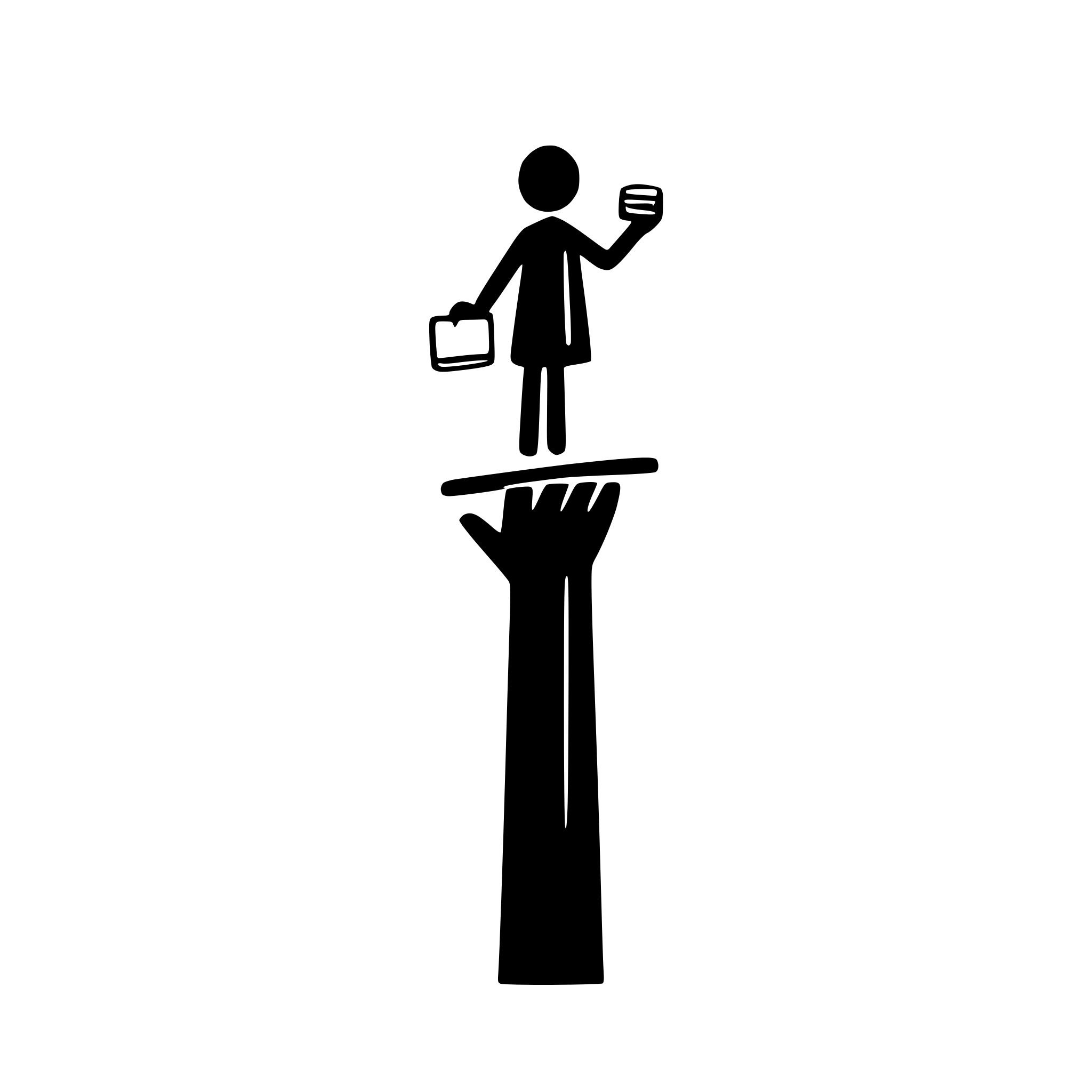 AI-generated SVG of a ### 1. Top Icon: Person Handing Over an Object - **Description**: This icon shows two stick figures. The figure on the left is handing an object (a small square) to the figure on the right, who is holding a clipboard. - **Color Application**:   - **Background**: Use #0f2b5b to fill the circular background.   - **Foreground**: Use #d4af37 for the stick figures, the object being handed over, and the clipboard. - **Design Notes**: Ensure the figures are simple and minimalistic, with clean lines for