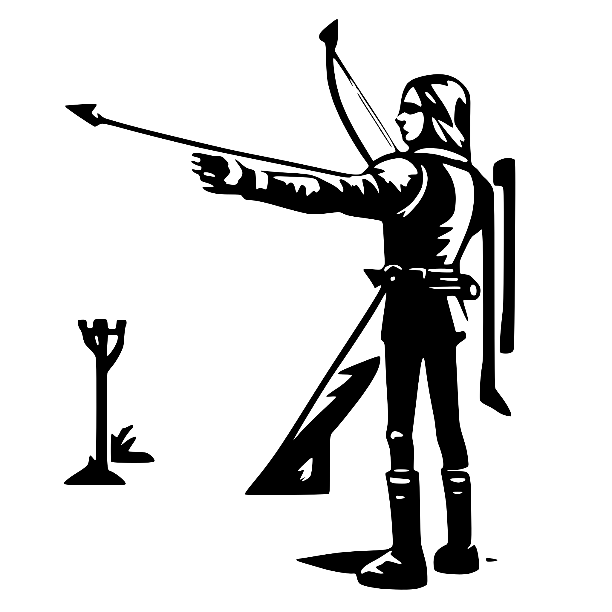 AI-generated SVG of 'Archery'