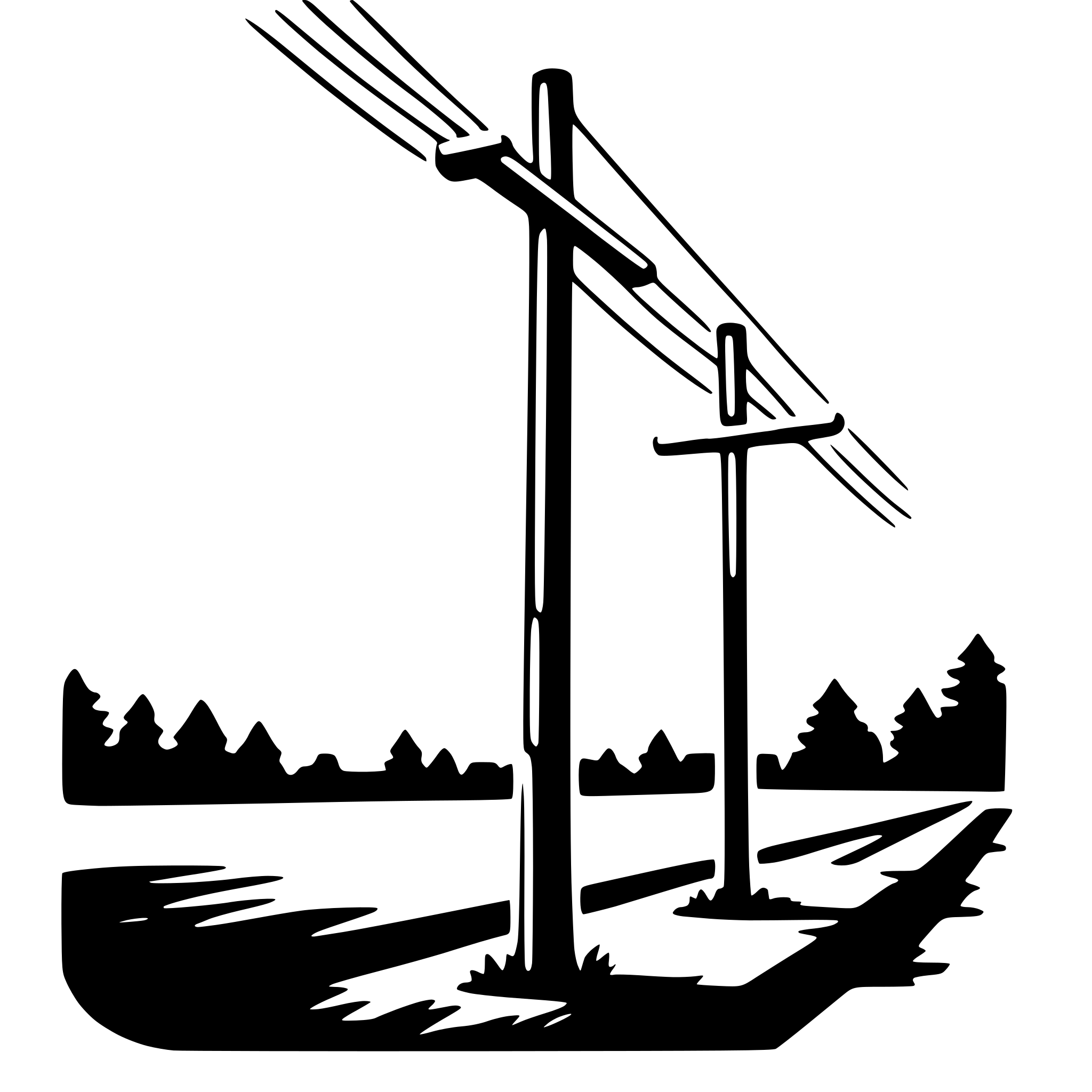 AI-generated SVG of 'utility pole'