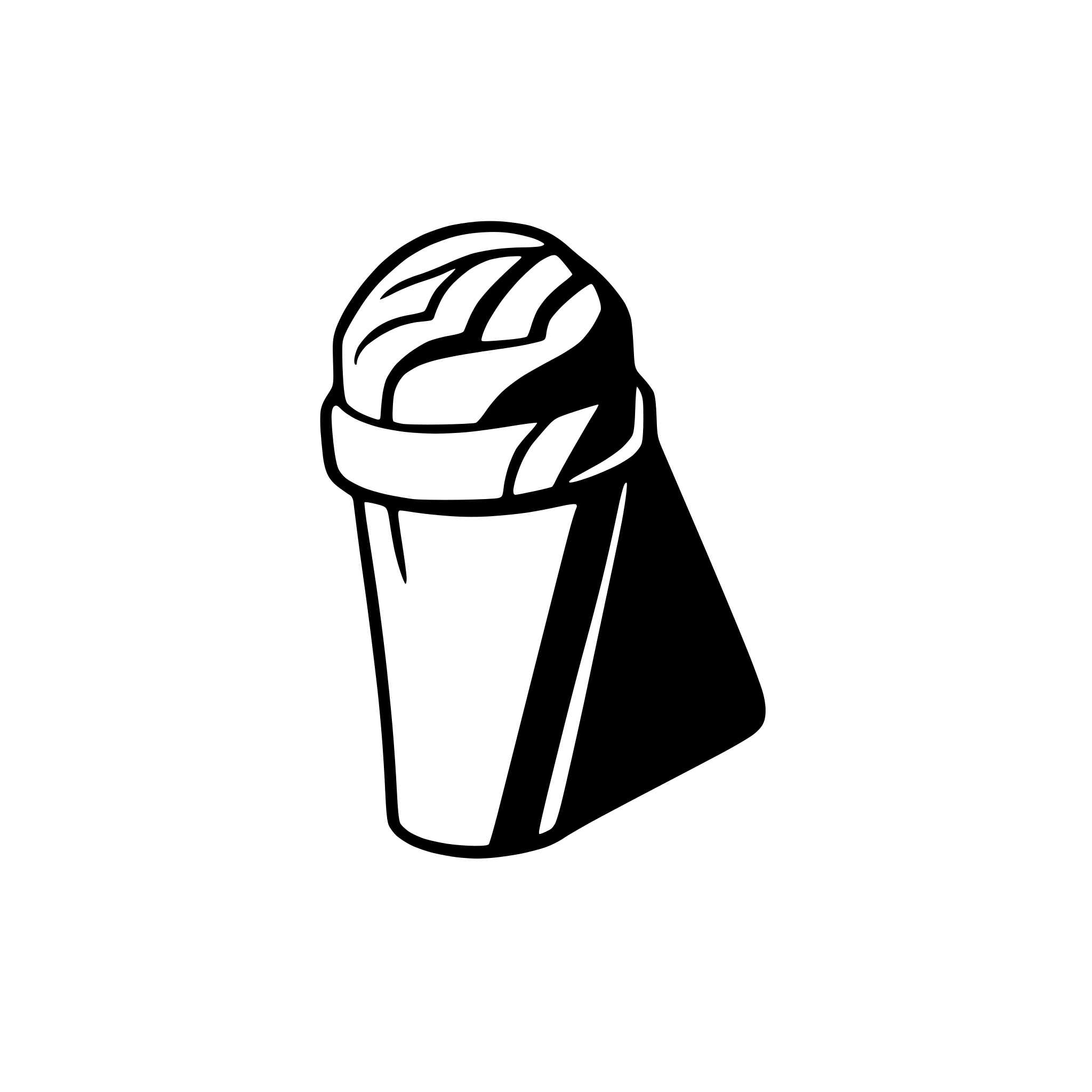 AI-generated SVG of a street cone