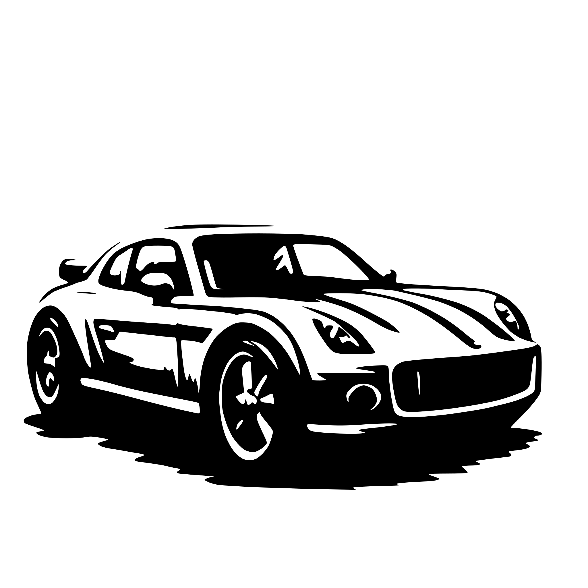 AI-generated SVG of 'fast car'