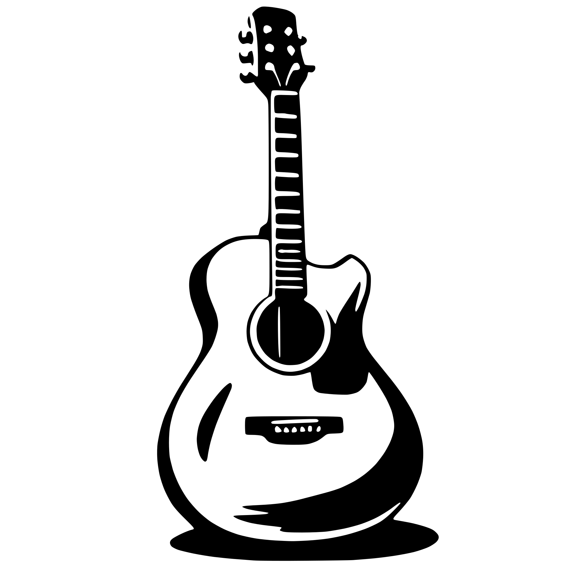 AI-generated SVG of 'guitar'