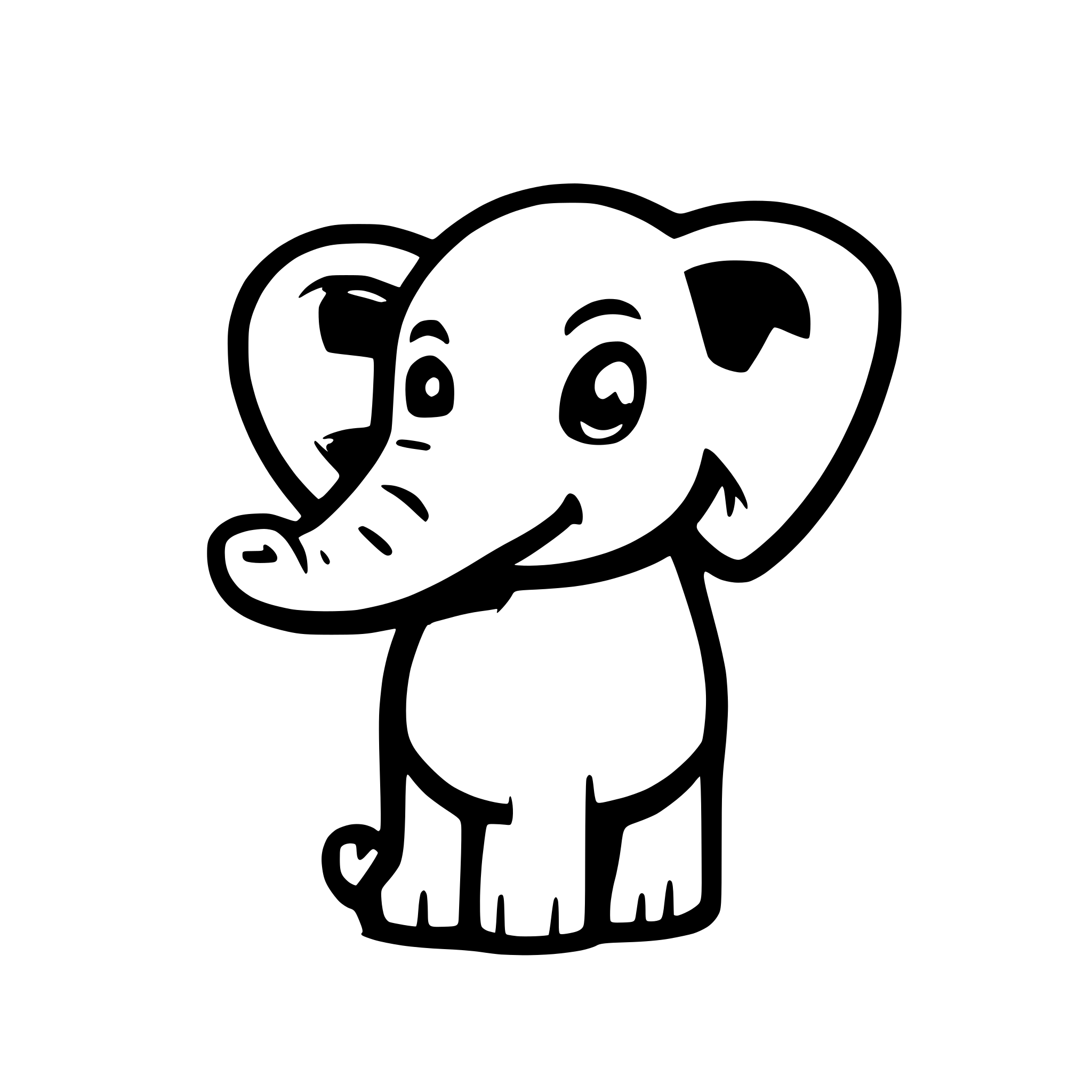 AI-generated SVG of a elephant