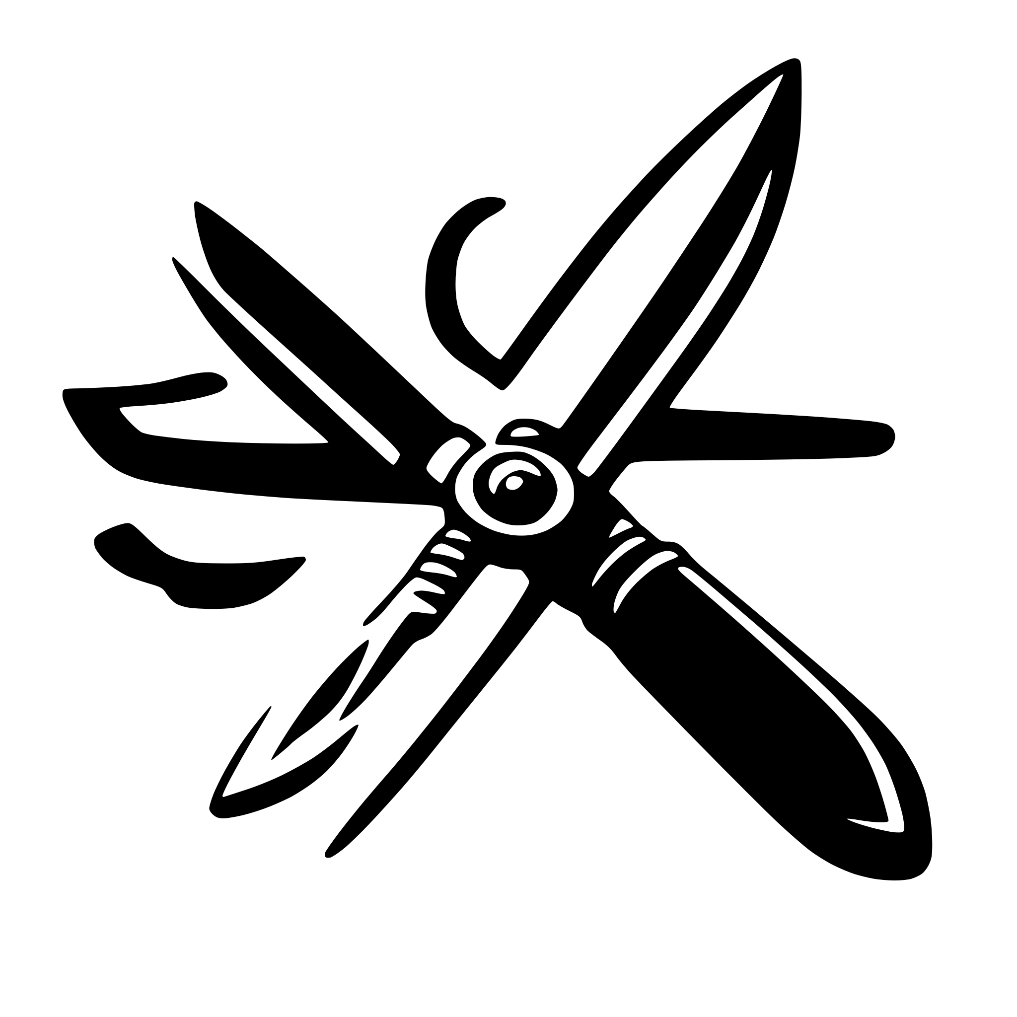 AI-generated SVG of 'blue cartoon scissors'