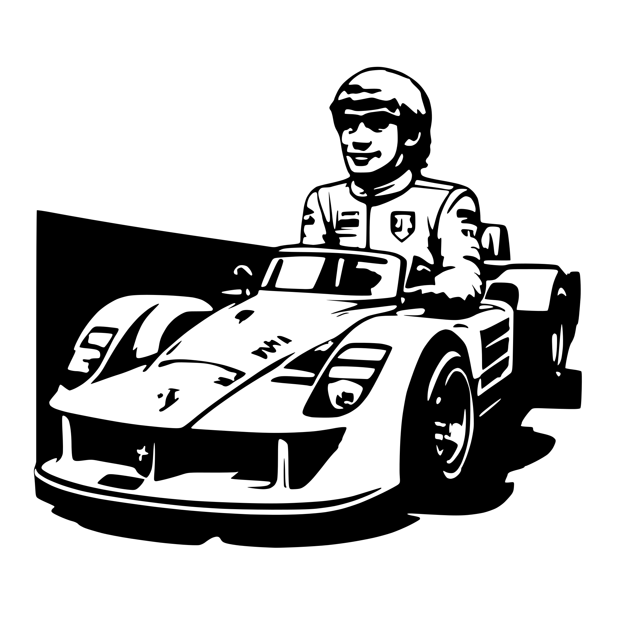 AI-generated SVG of 'HAMMILTON WITH  HIS  RACE NUMBER   AND F1  FERRARI BOLID  SVG   LOOKS LIKE  HAND  DRAWED'