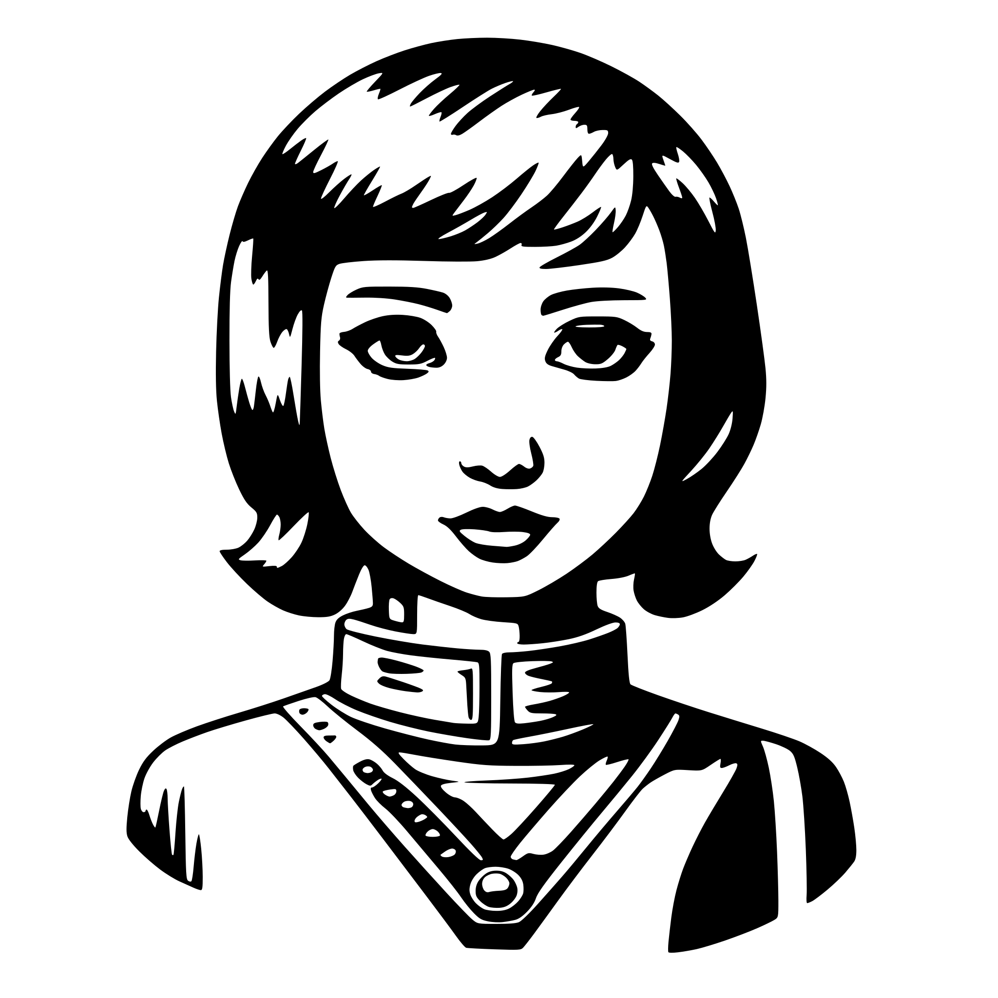 AI-generated SVG of '虾 AI'