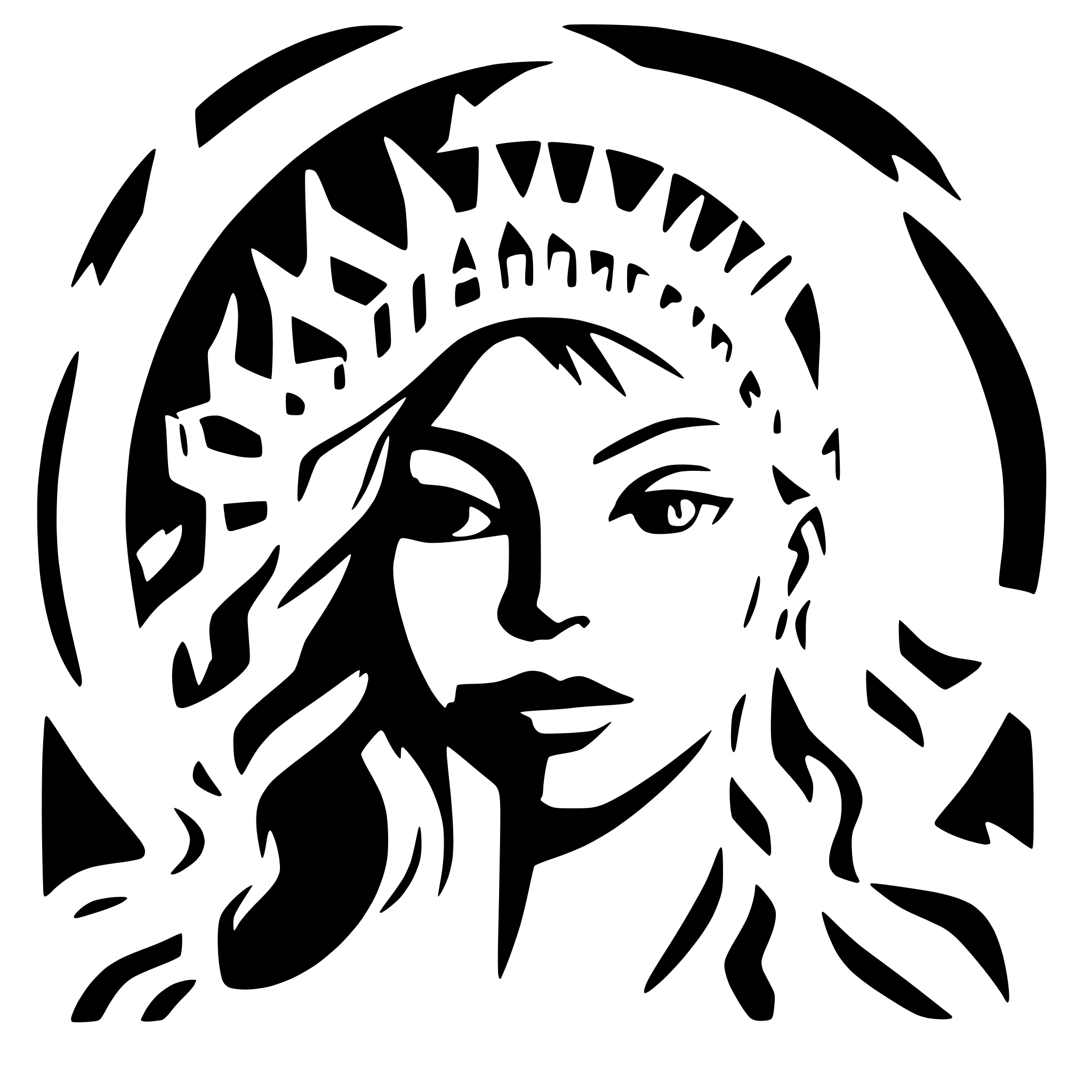 AI-generated SVG of 'celestial queen angry with another person'