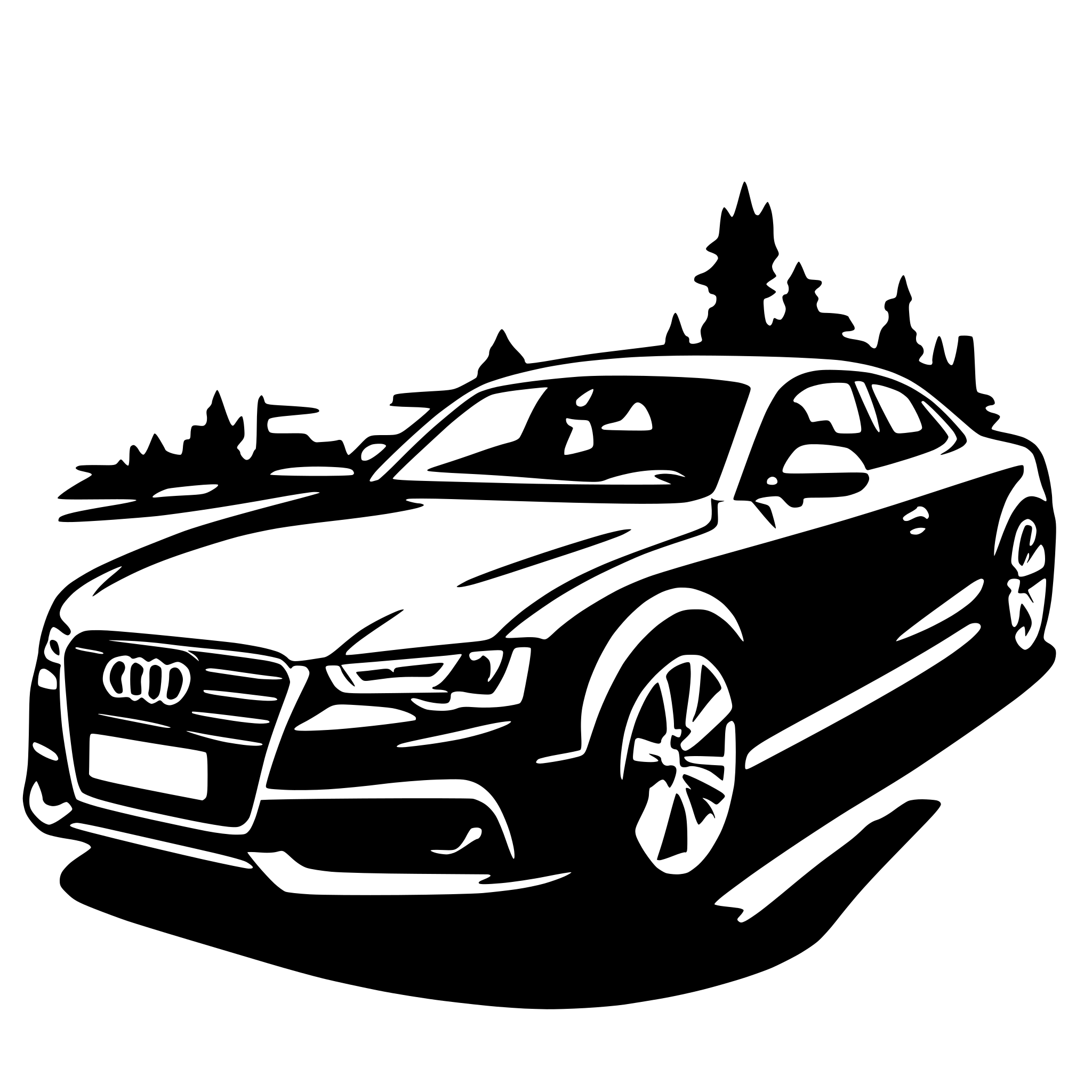 AI-generated SVG of a audi a5