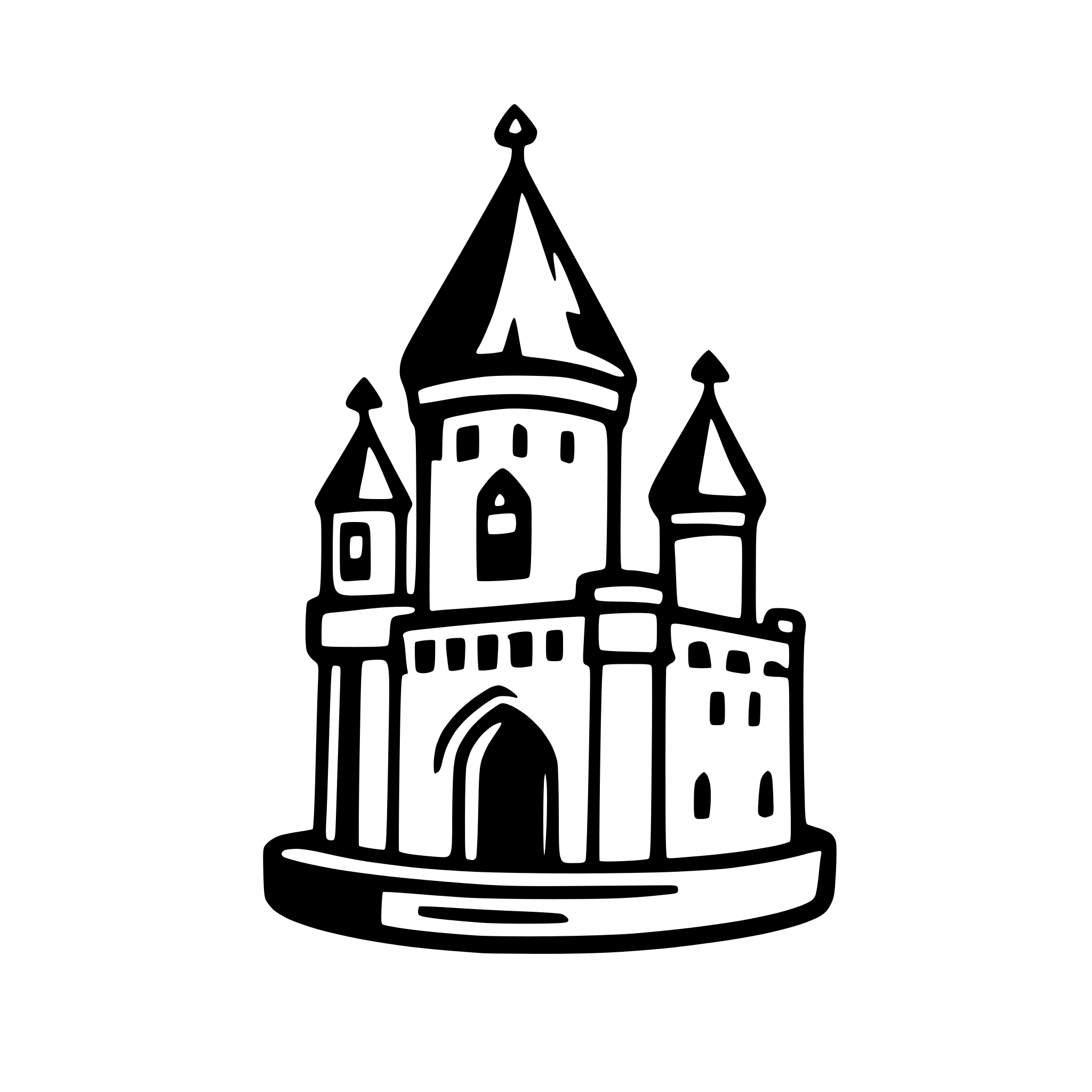 AI-generated SVG of a castle