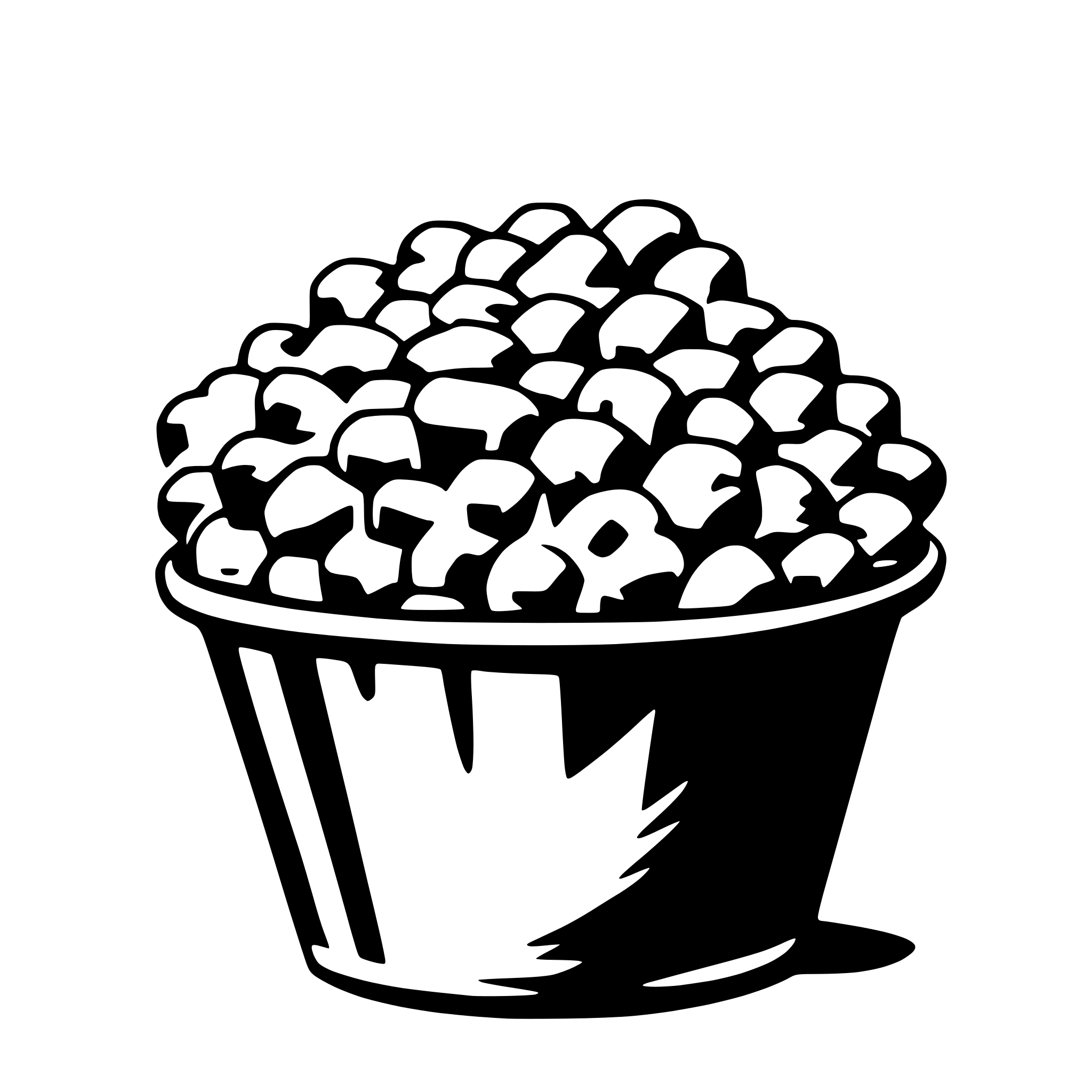 AI-generated SVG of 'popcorn'