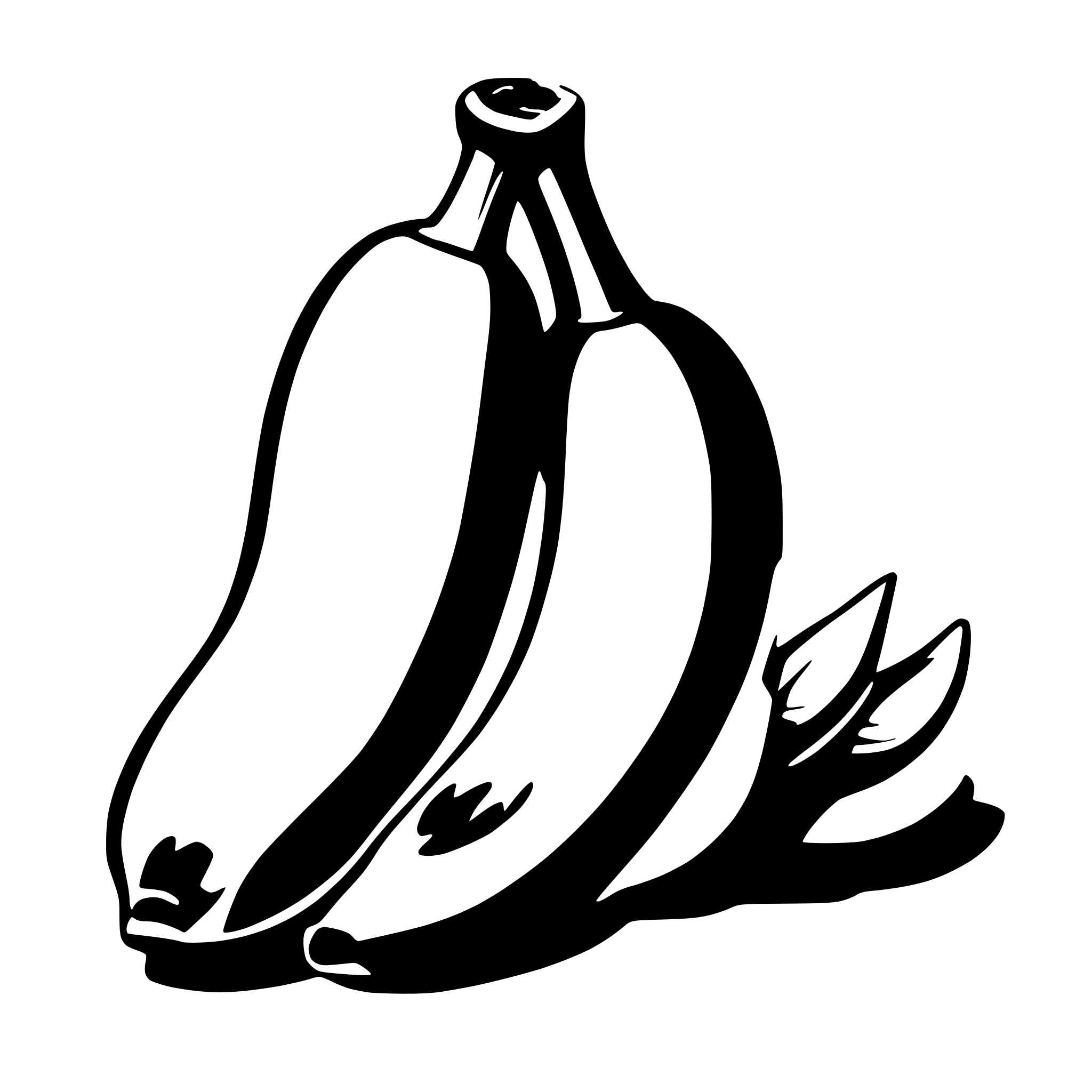 AI-generated SVG of a banana