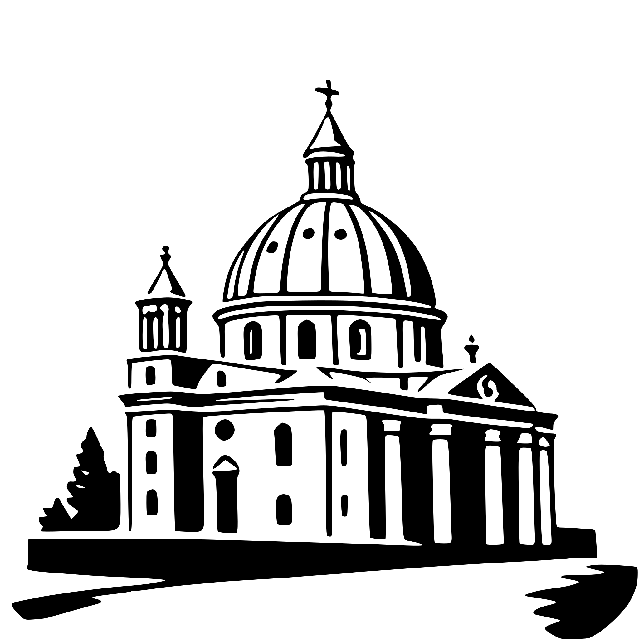 AI-generated SVG of a peter's basilica